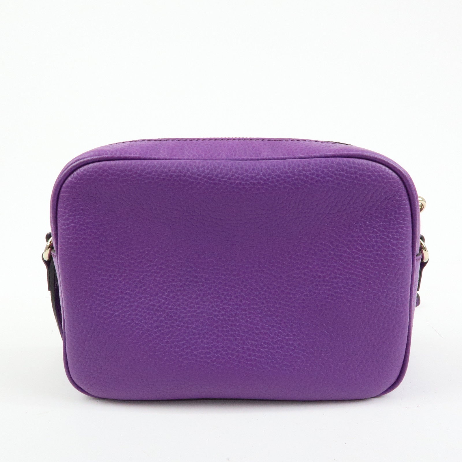 GUCCI SOHO Interlocking G Leahter Disco Bag Shoulder Bag Purple 308364