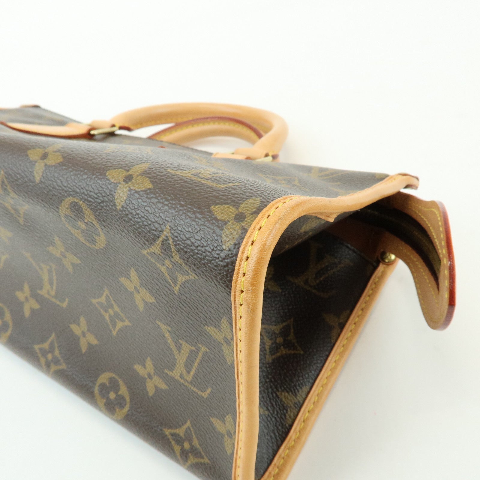 Louis Vuitton Monogram Popincourt Canvas Hand Bag Brown M40009