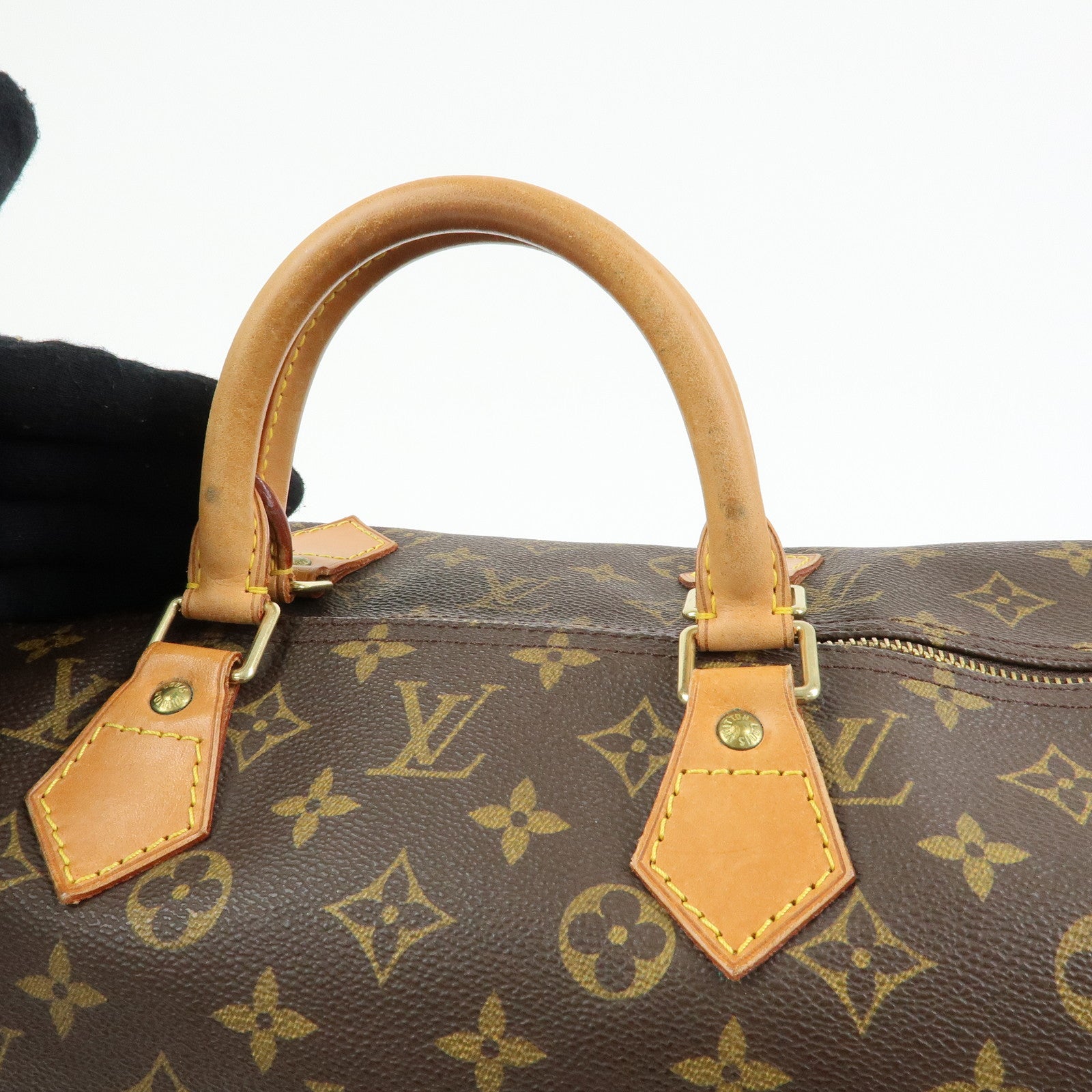 Louis Vuitton Monogram Speedy 40 Hand Bag Boston Bag Brown M41522