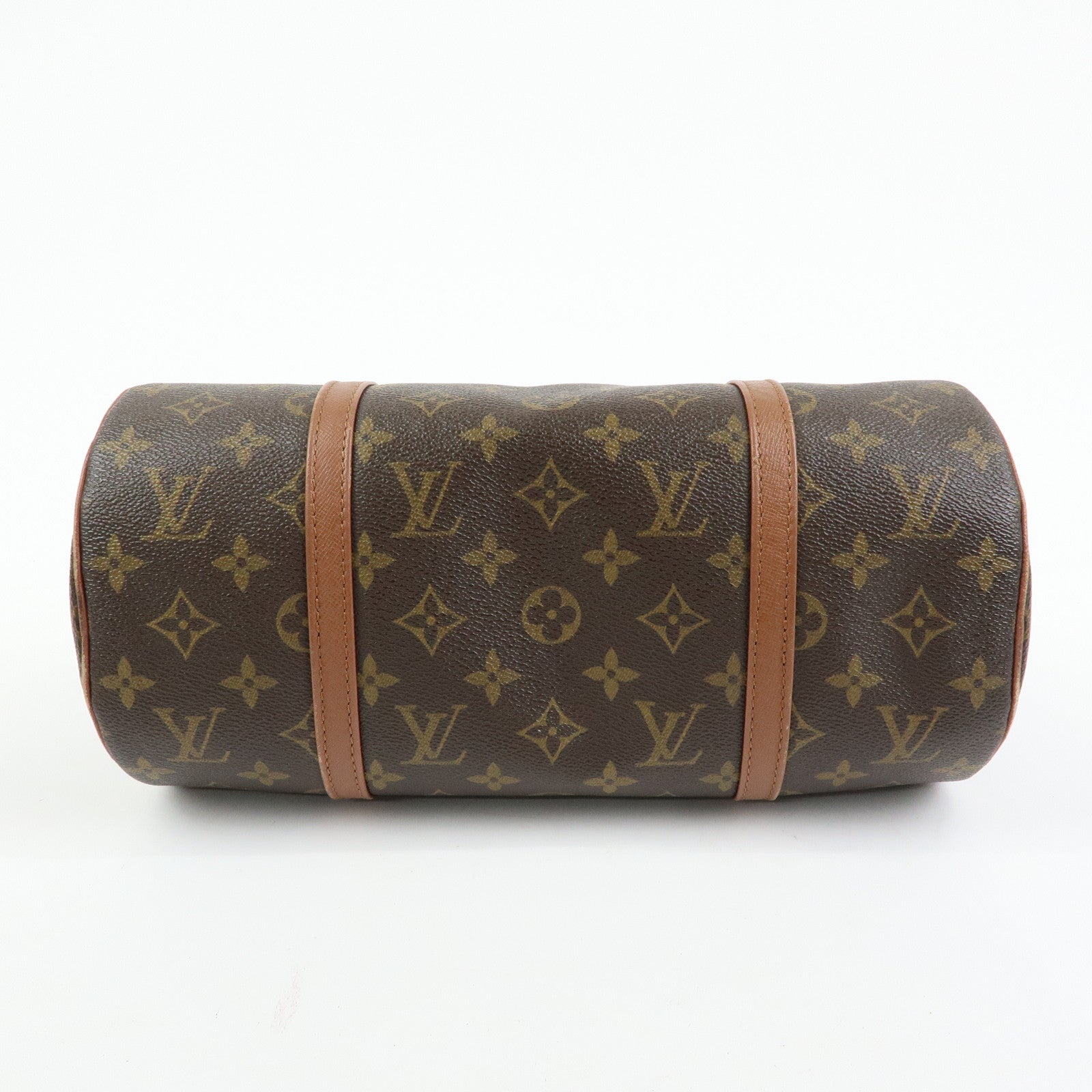 Louis Vuitton Monogram Papillon 30 Hand Bag Brown M51385