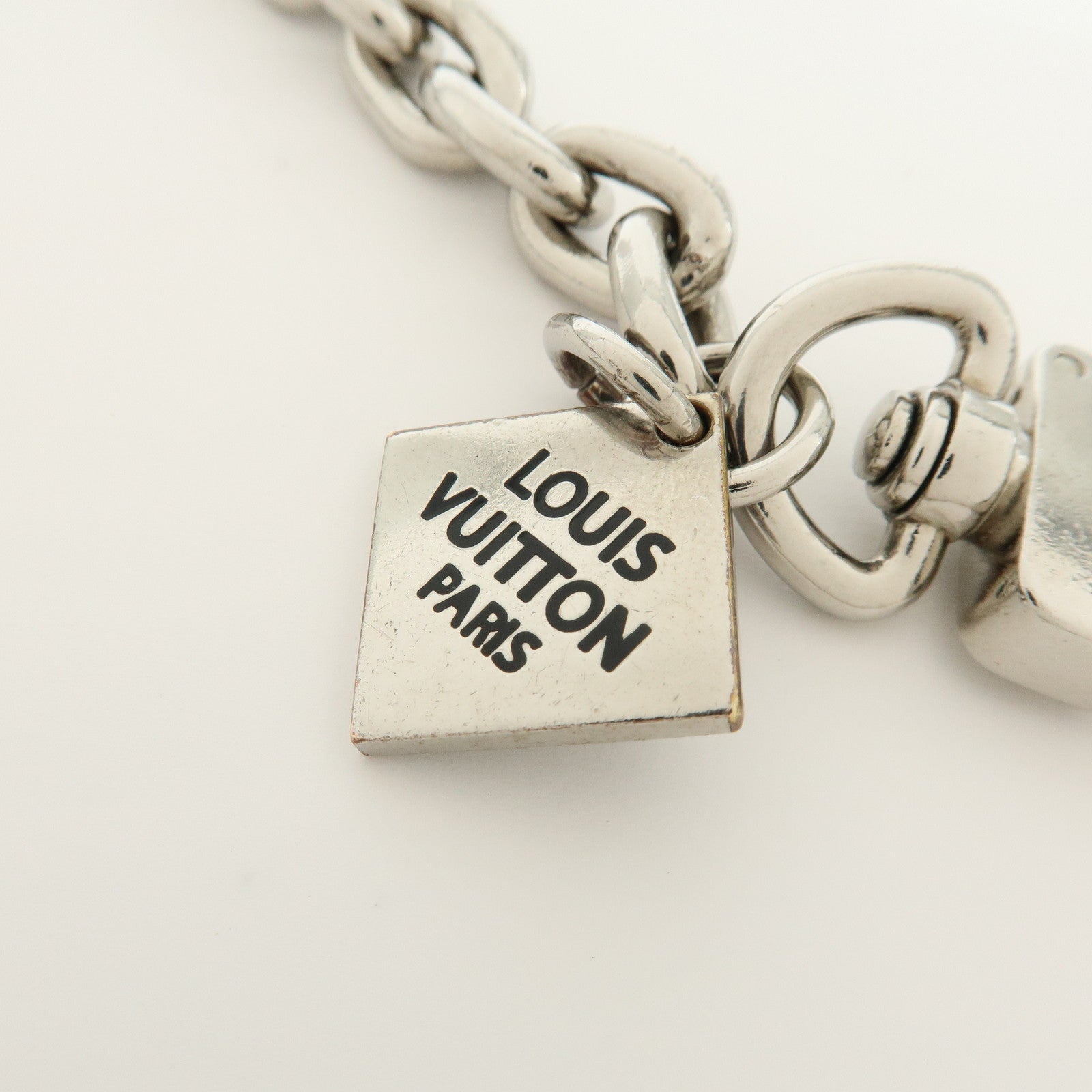 Louis Vuitton Chaine Ancre XL Bag Charm Key Holder Silver M65758