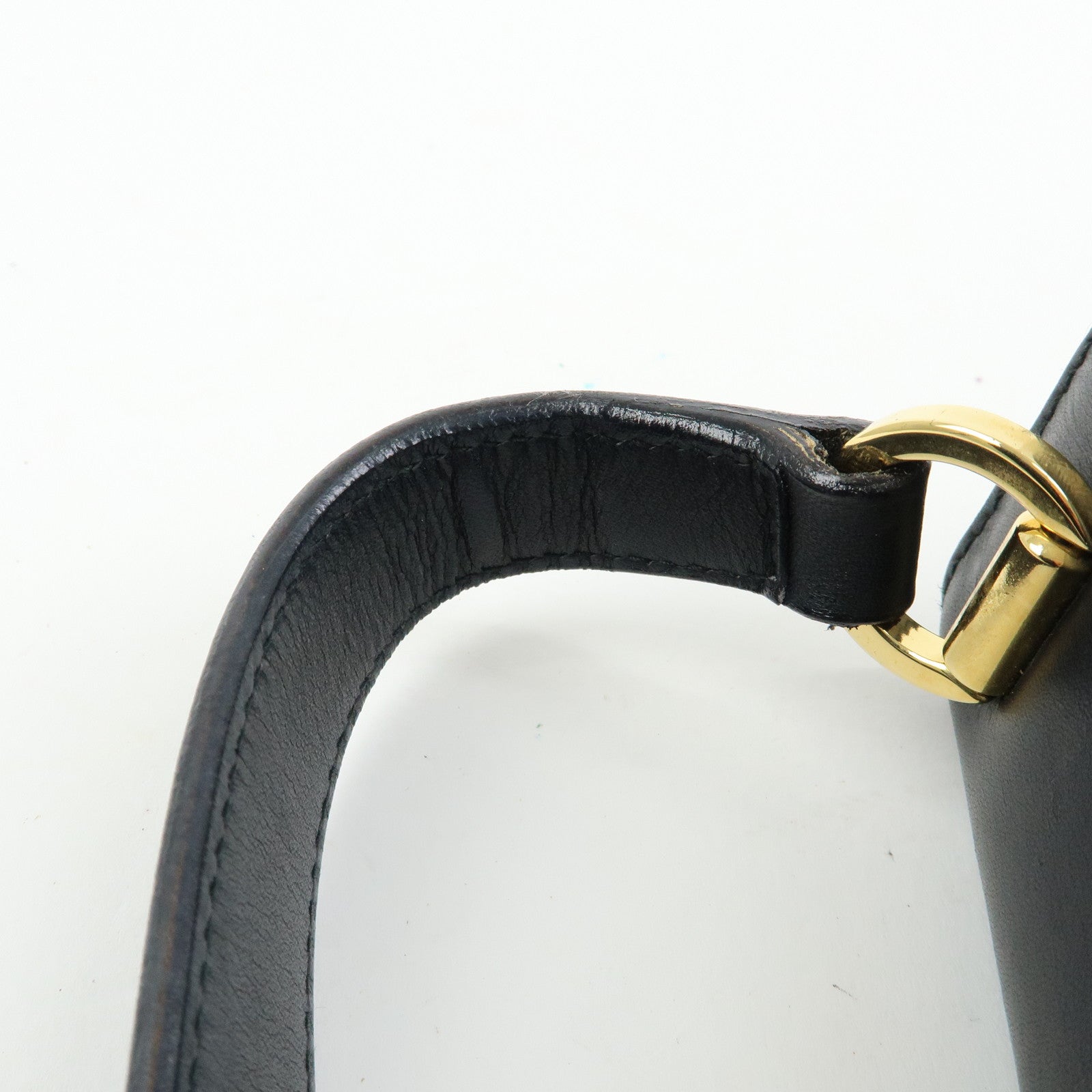 Ferragamo Vara Ribbon Leather 2Way Hand Bag Shoulder Bag Black