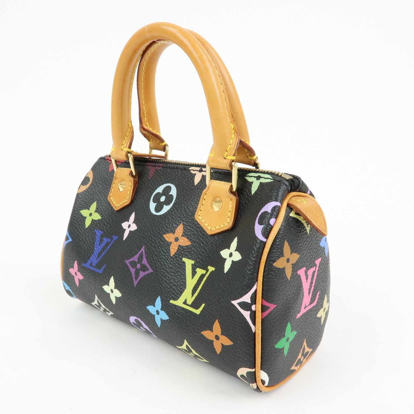 Louis Vuitton Monogram Multicolor Mini Speedy Mini Bag Noir M92644