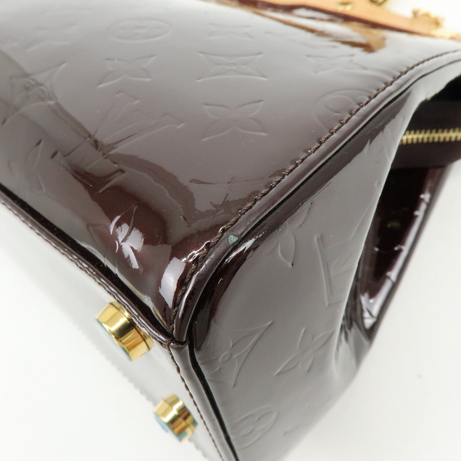 Louis Vuitton Monogram Vernis Brea MM 2Way Shoulder Bag Amarante M91619