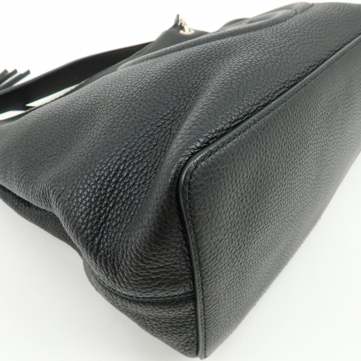 GUCCI SOHO Interlocking G Leather 2Way Bag Shoulder Bag Black 408825