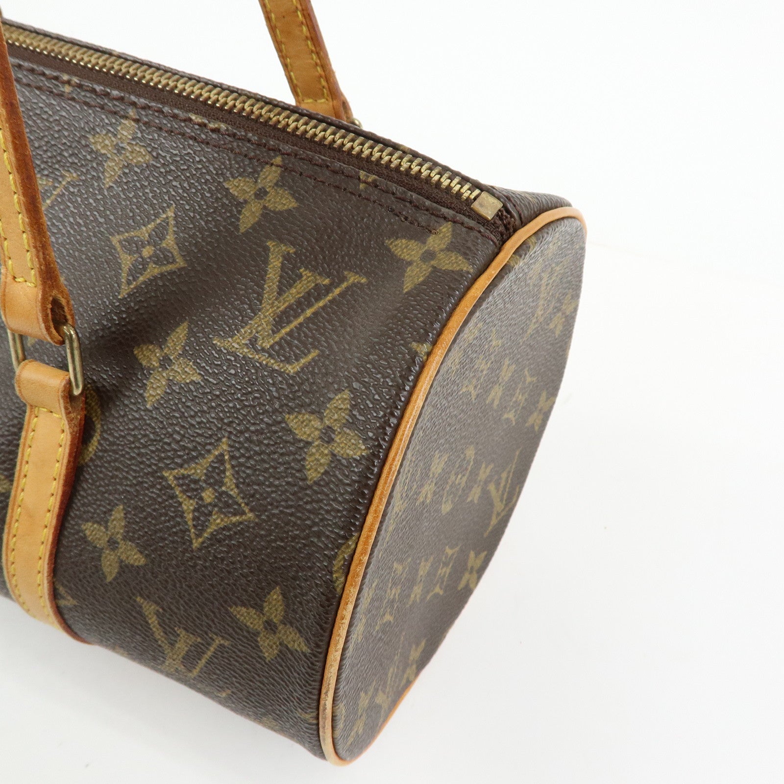 Louis Vuitton Monogram Papillon 30 Hand Bag Brown M51385