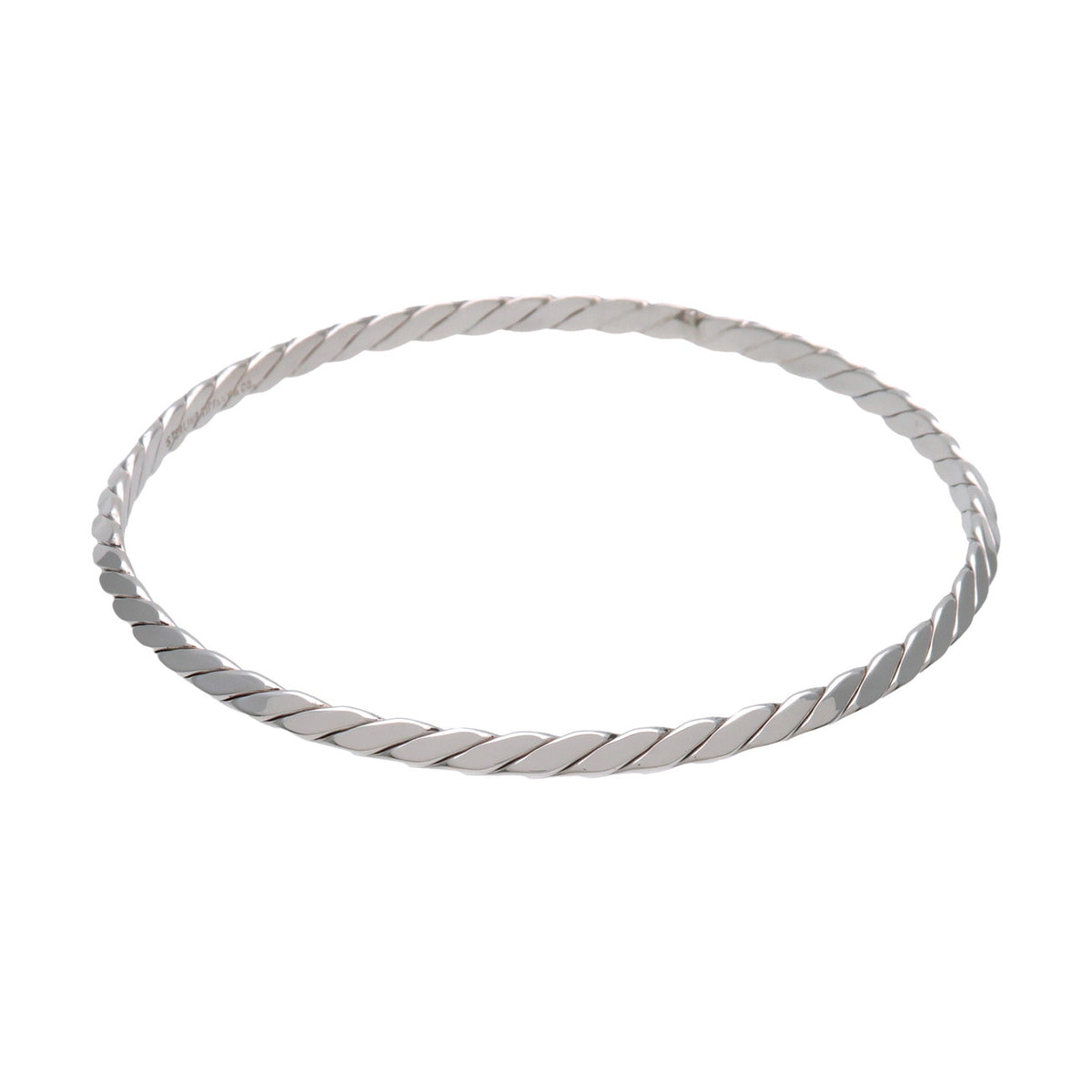 Tiffany & Co Knife Edge Twist Bangle Bracelet SV925 Silver