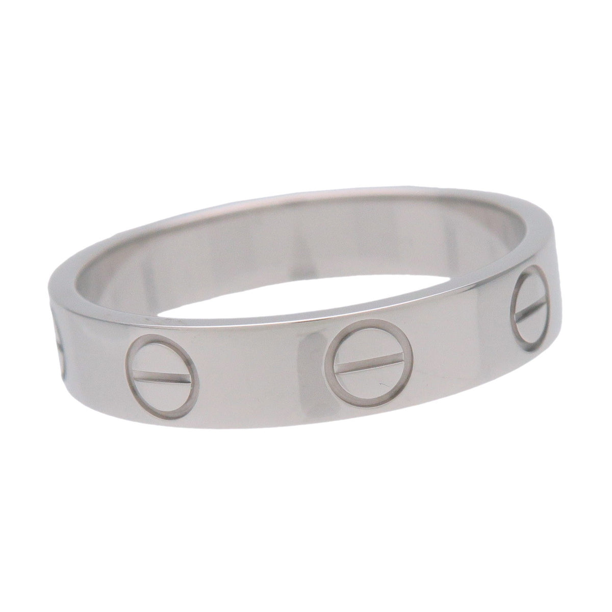 Cartier Mini Love Ring K18 750WG White Gold #49 US5 EU49 HK10.5
