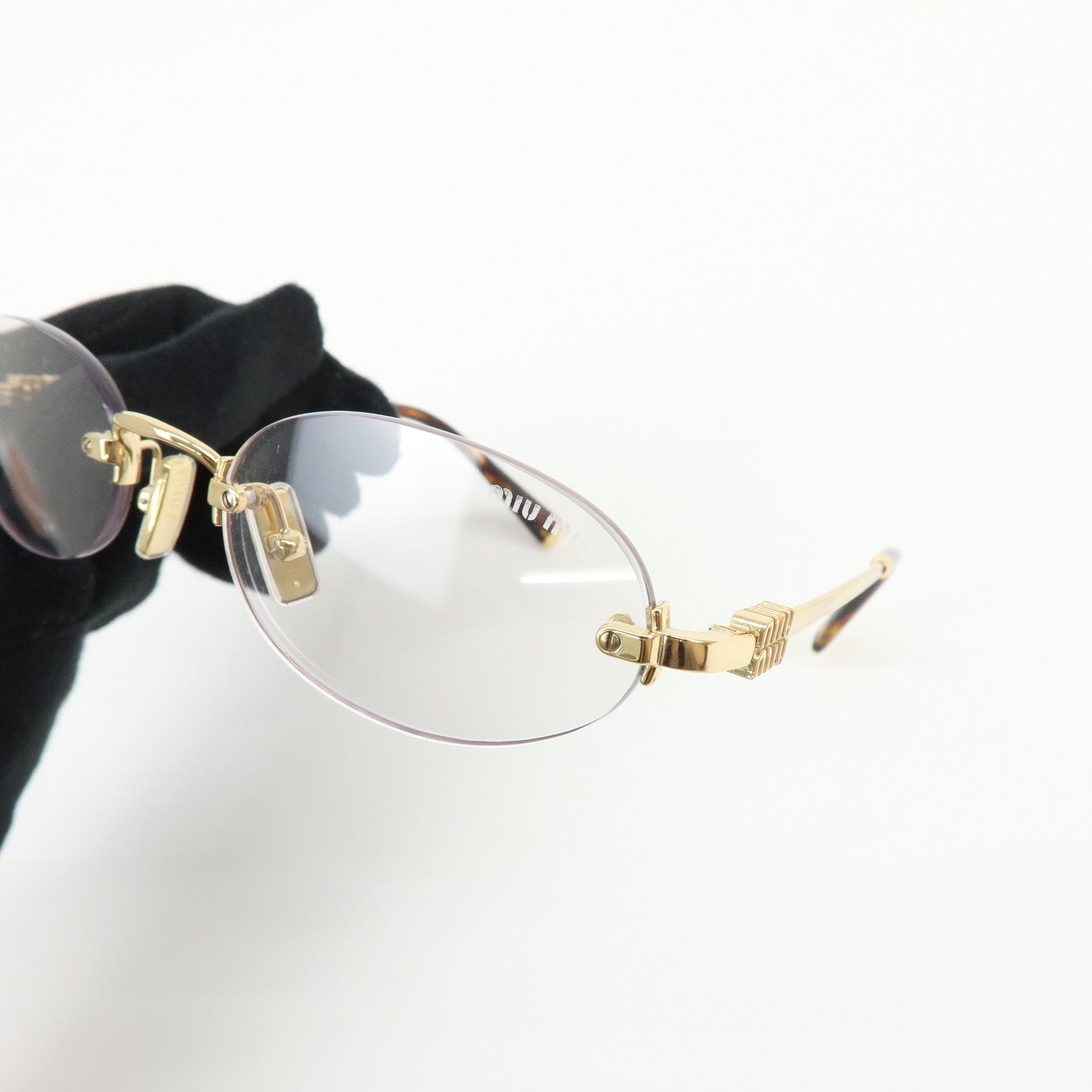 MIU MIU Logo Metal Sunglasses Gold 51□20 5AK-08N140 0N SMUA54