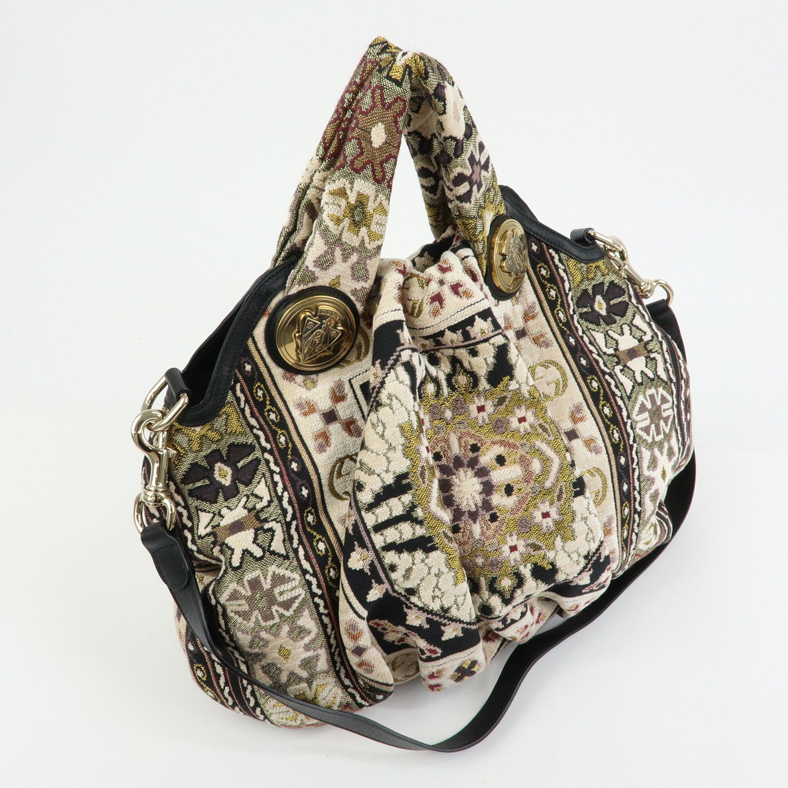 GUCCI Jacquard Hysteria Tapestry 2Way Hand Shoulder Bag 197016