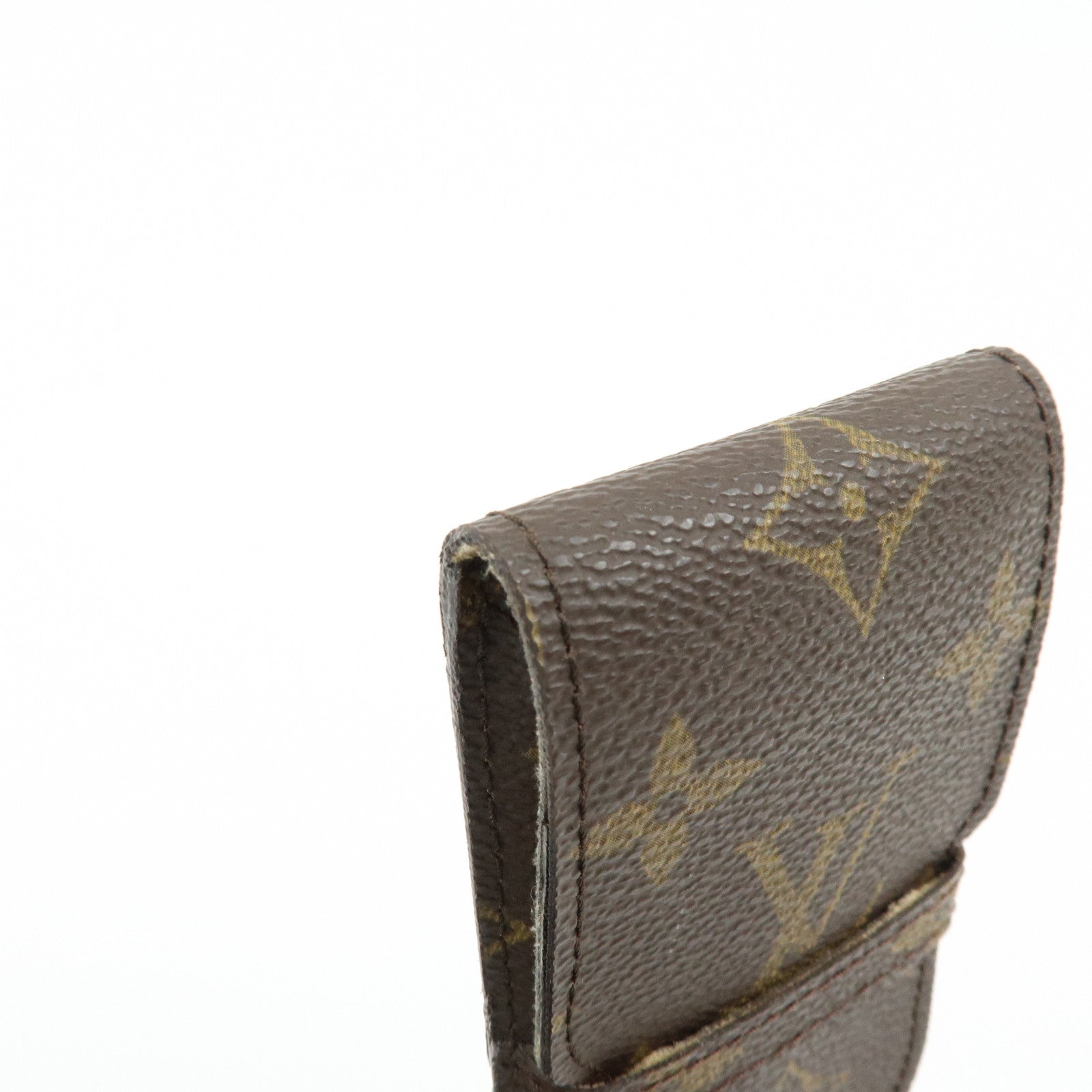 Louis Vuitton Monogram Etui Stylo Canvas Pen Case Brown
