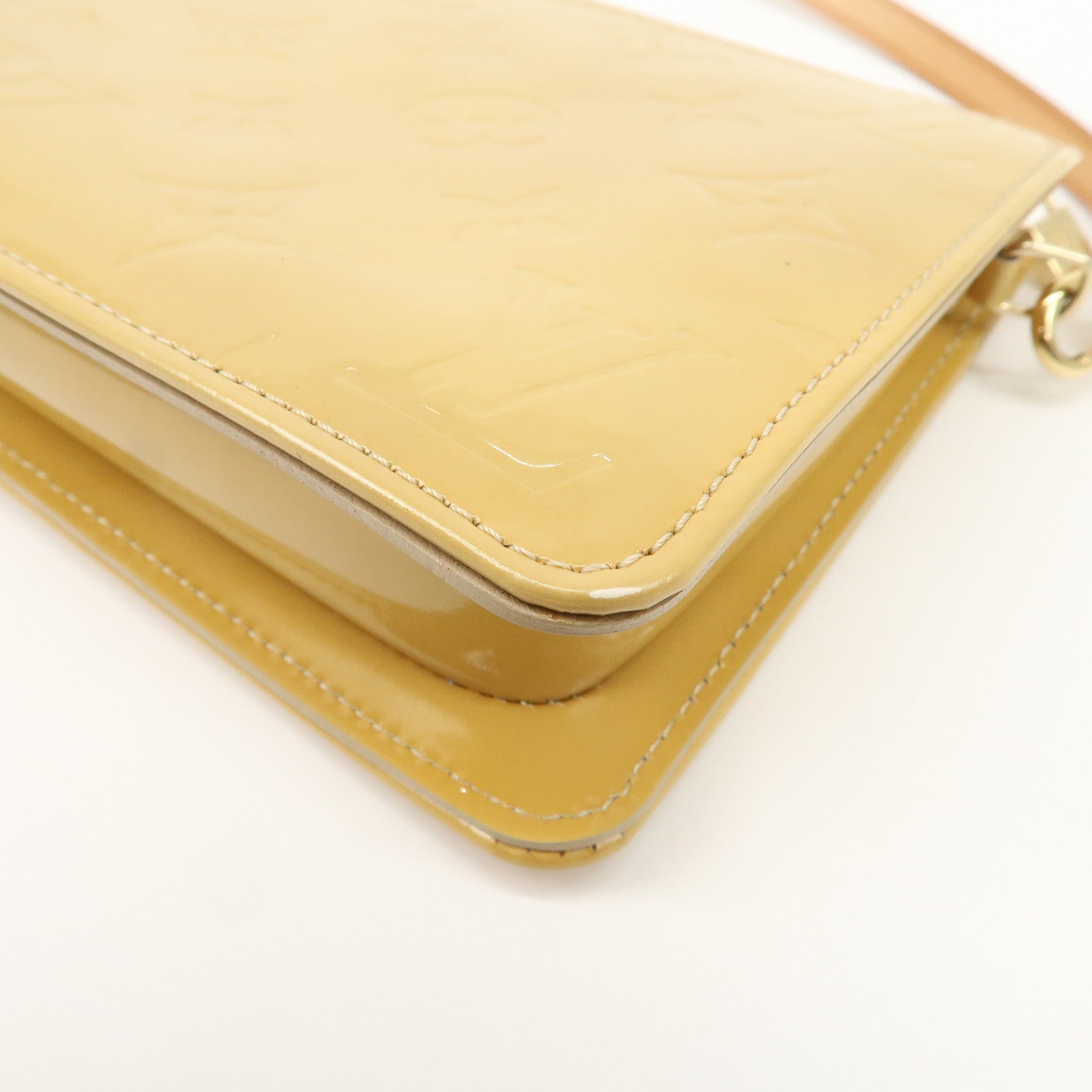 Louis Vuitton Monogram Vernis Lexington Accessoires Pouch Beige M91010 Used