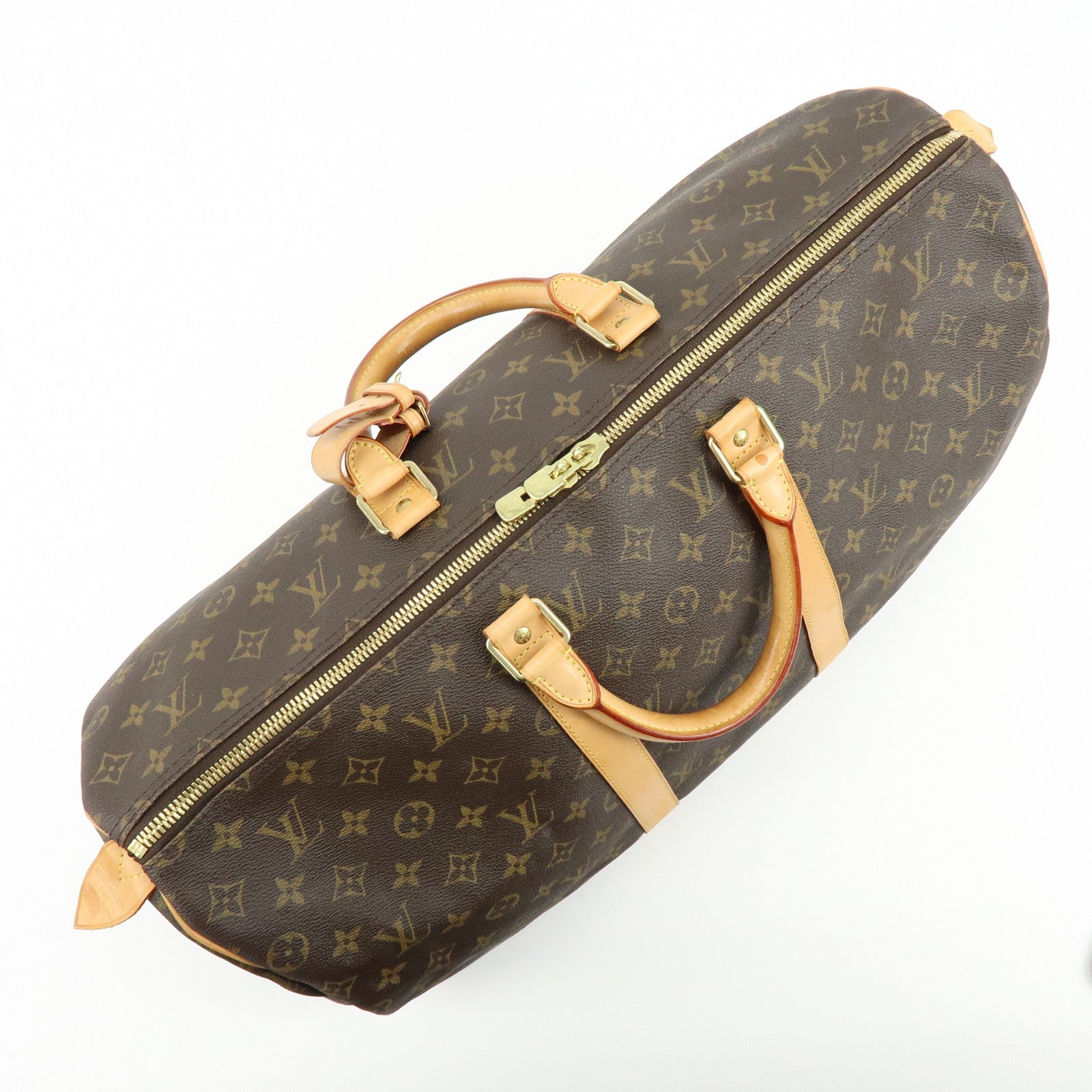 Louis Vuitton Monogram Keep All 50 Boston Bag Hand Bag Brown M41426