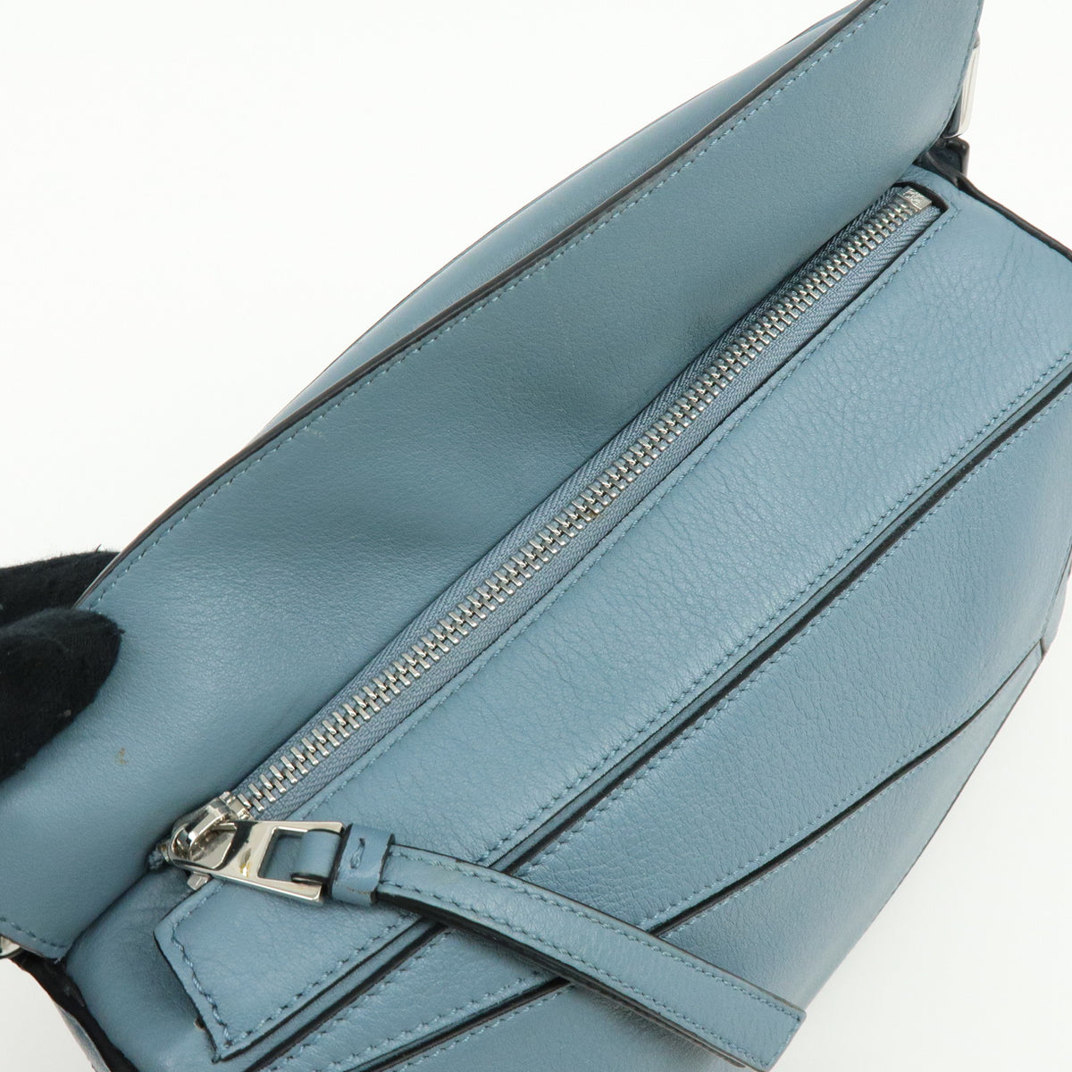LOEWE Anagram Puzzle Bag Leather 2Way Bag Hand Shoulder Bag Light Blue