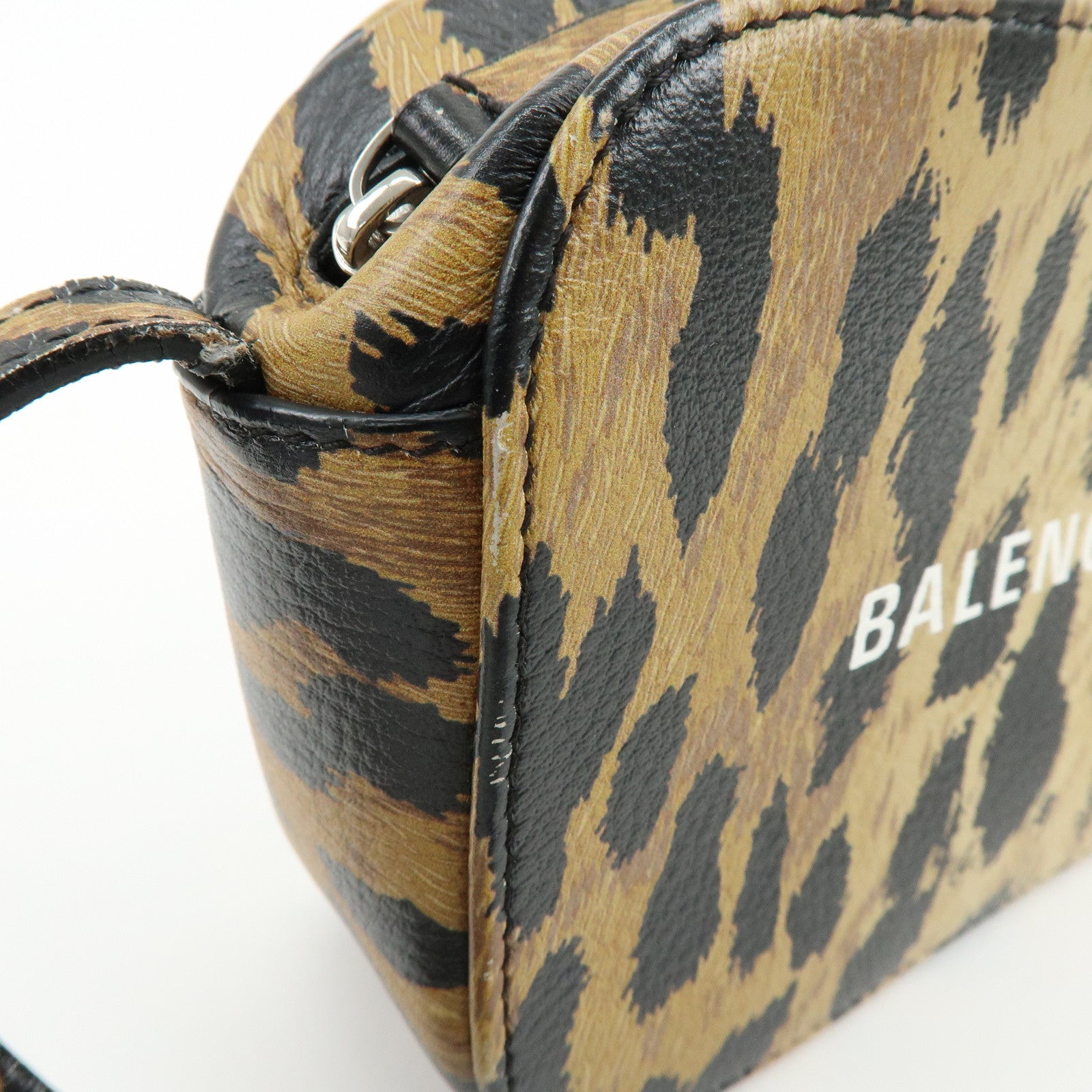 BALENCIAGA Everyday Camera Bag Shoulder Bag Leopard Pattern 552372