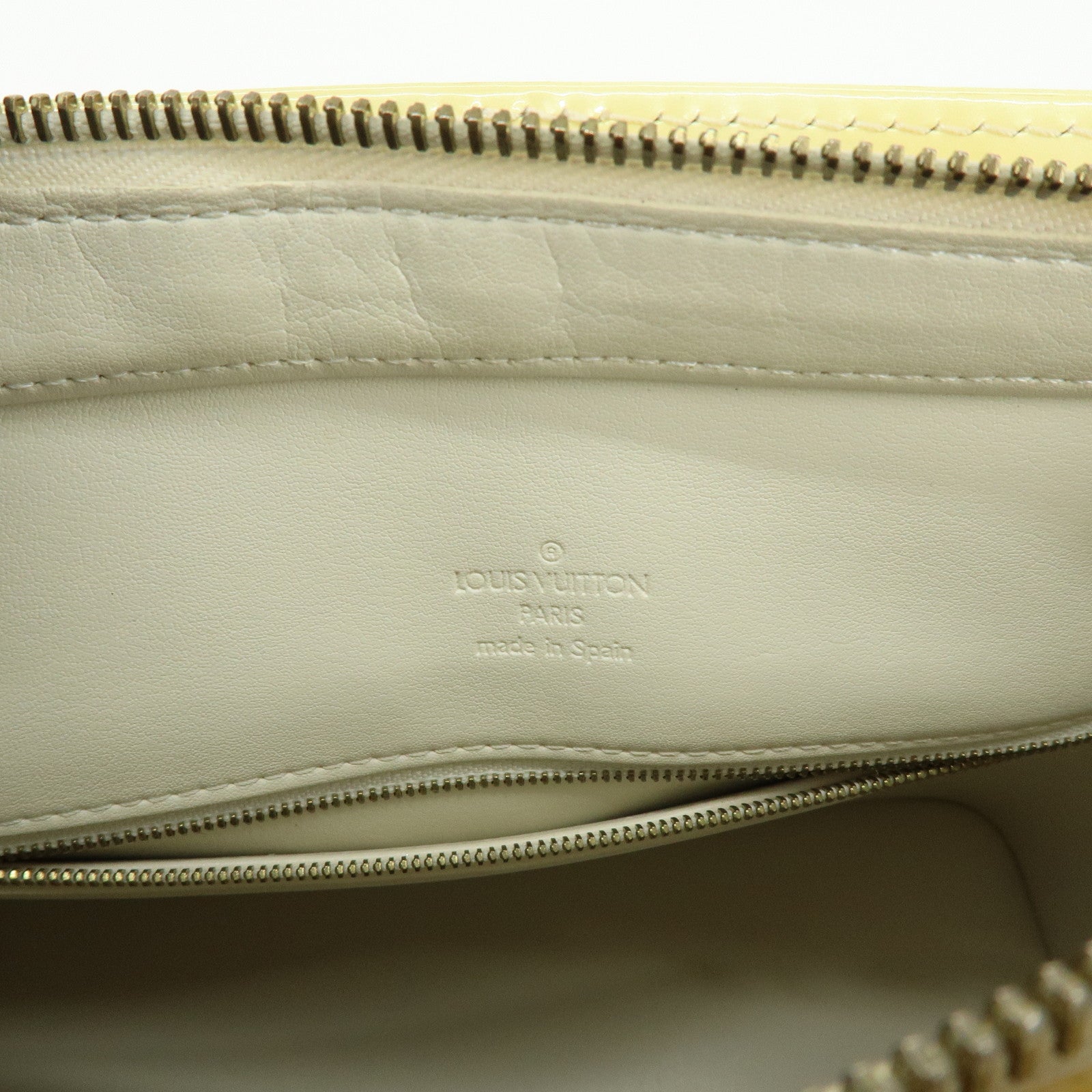 Louis Vuitton Monogram Vernis Houston Tote Hand Bag Beige M91004