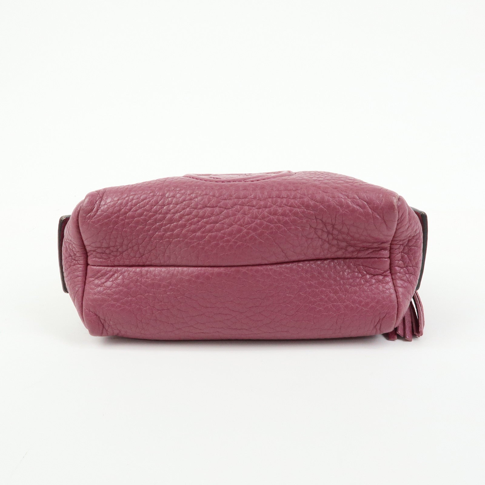 GUCCI Interlocking G SOHO Leather Cosmetic Pouch Makeup Case 308634