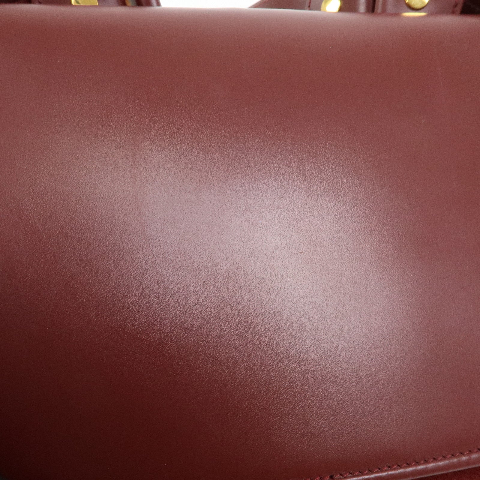 Cartier Must de Cartier Leather Shoulder Bag Bordeaux