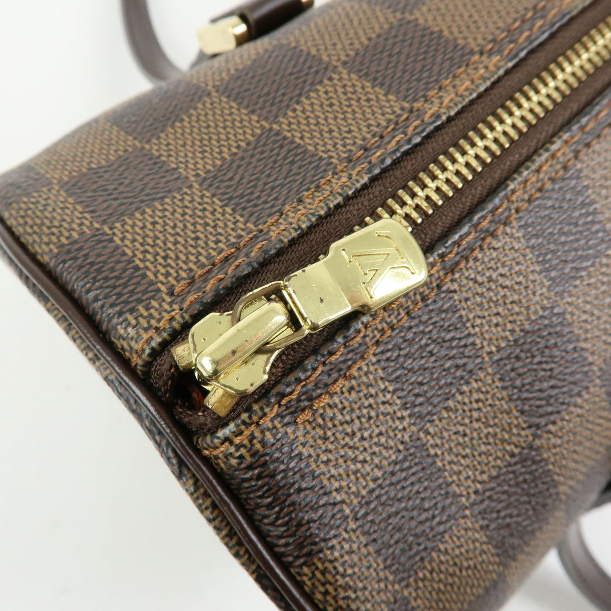 Louis Vuitton Damier Ebene Papillon 30 Hand Bag Brown N51303
