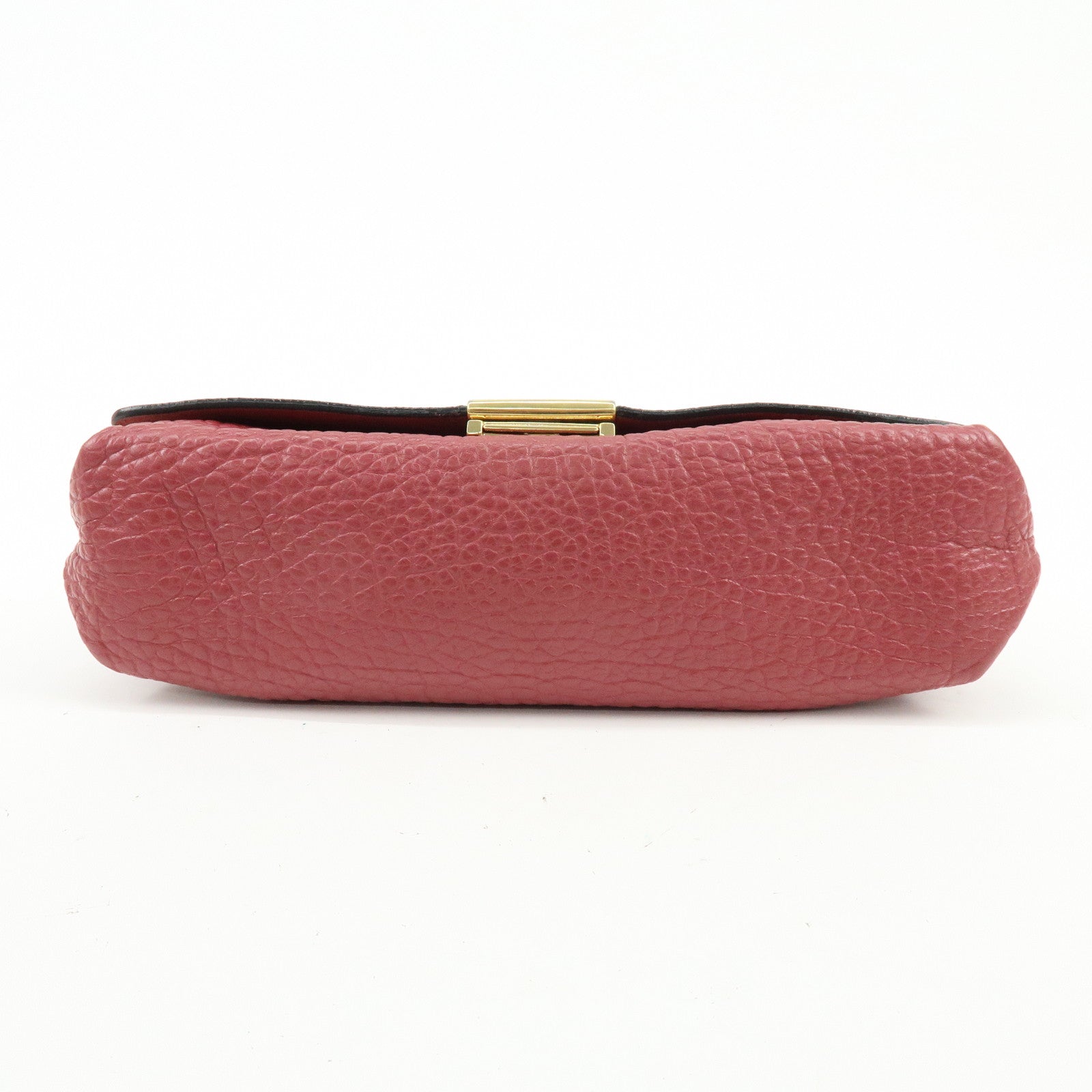 BURBERRY Leather Chain Shoulder Bag Clutch Bag Pink