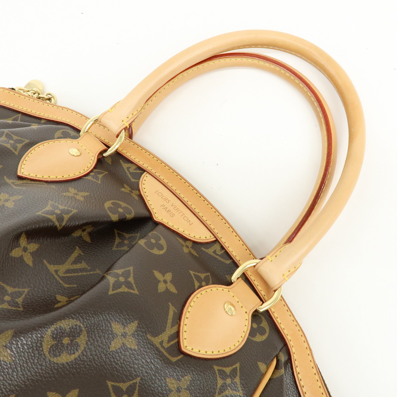 Louis Vuitton Monogram Tivoli PM Hand Bag Shoulder Bag Brown M40143