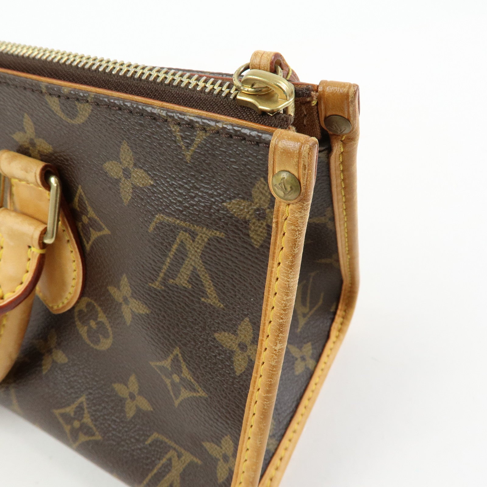 Louis Vuitton Monogram Canvas Popincourt Hand Bag Brown M40009