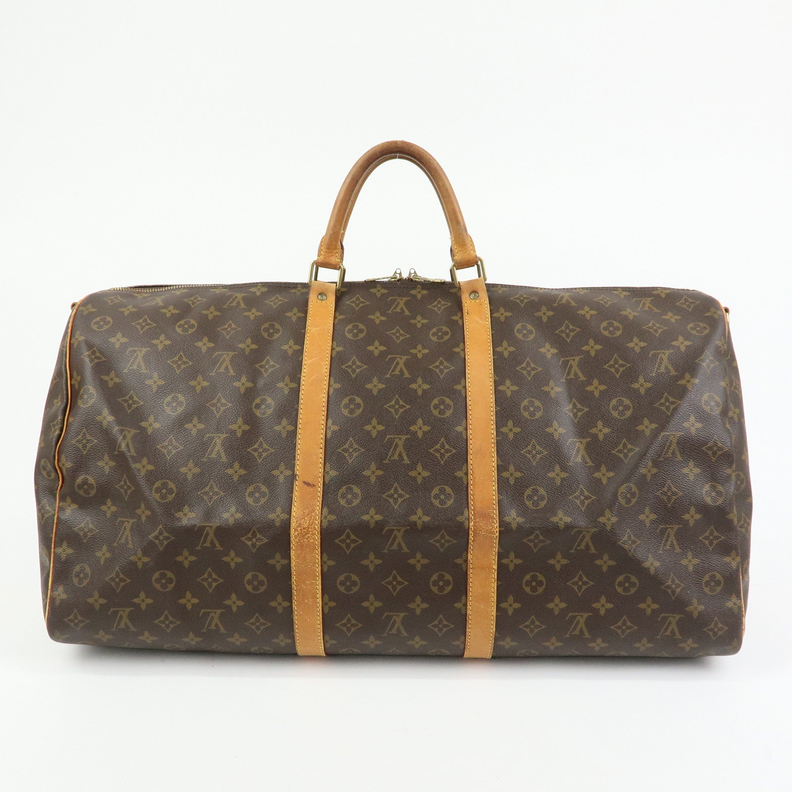 Louis Vuitton Monogram Keep All Bandouliere 60 Boston Bag M41412
