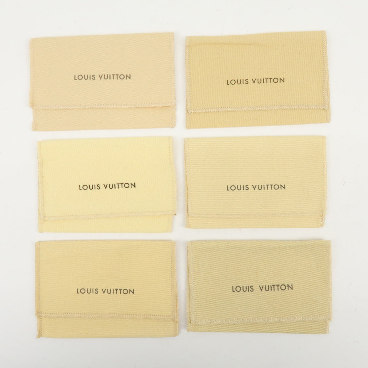 Louis Vuitton Lot of 30 Dust Bag Storage Bag Flap Style Beige