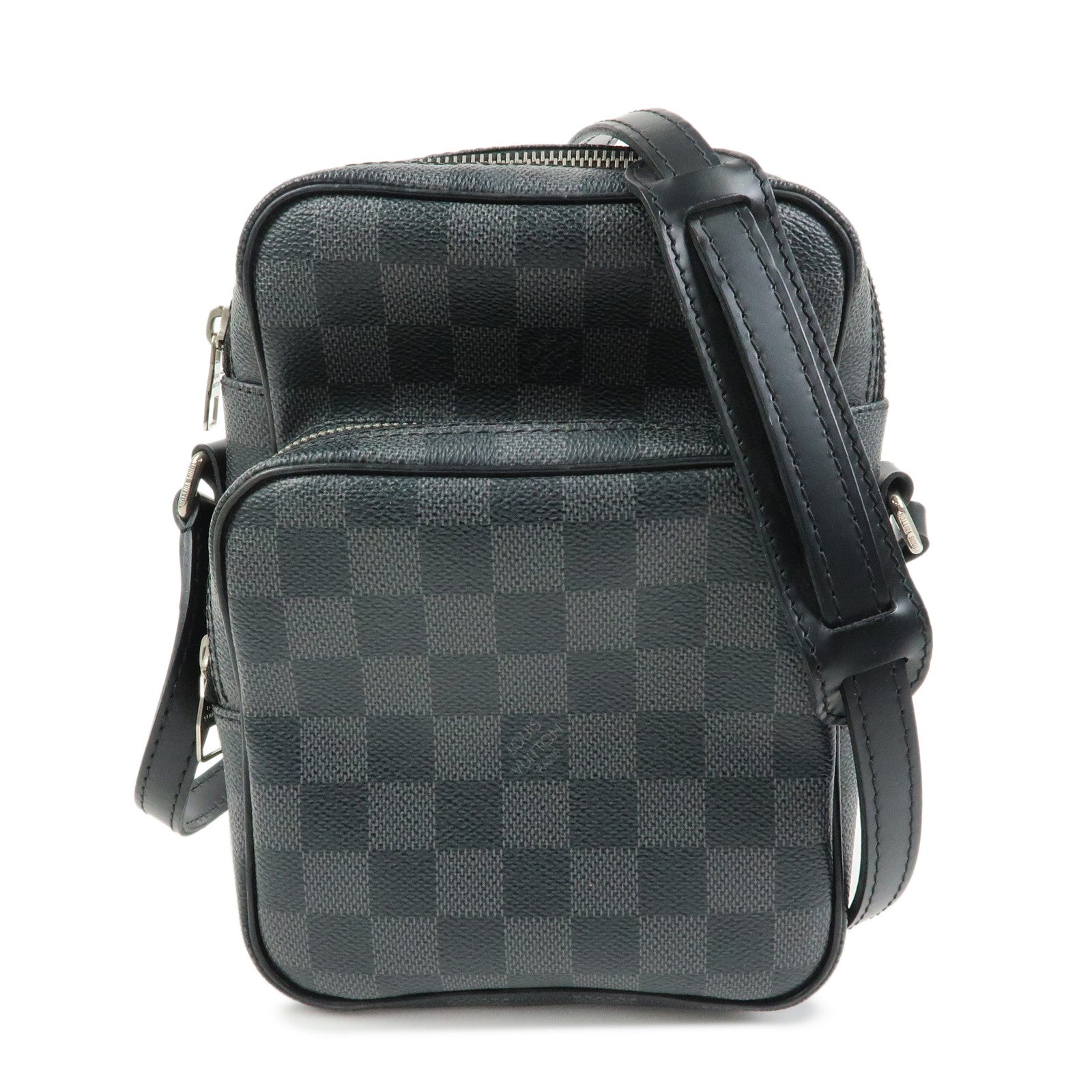 Louis Vuitton Damier Graphite Rem Shoulder Bag Black N41446