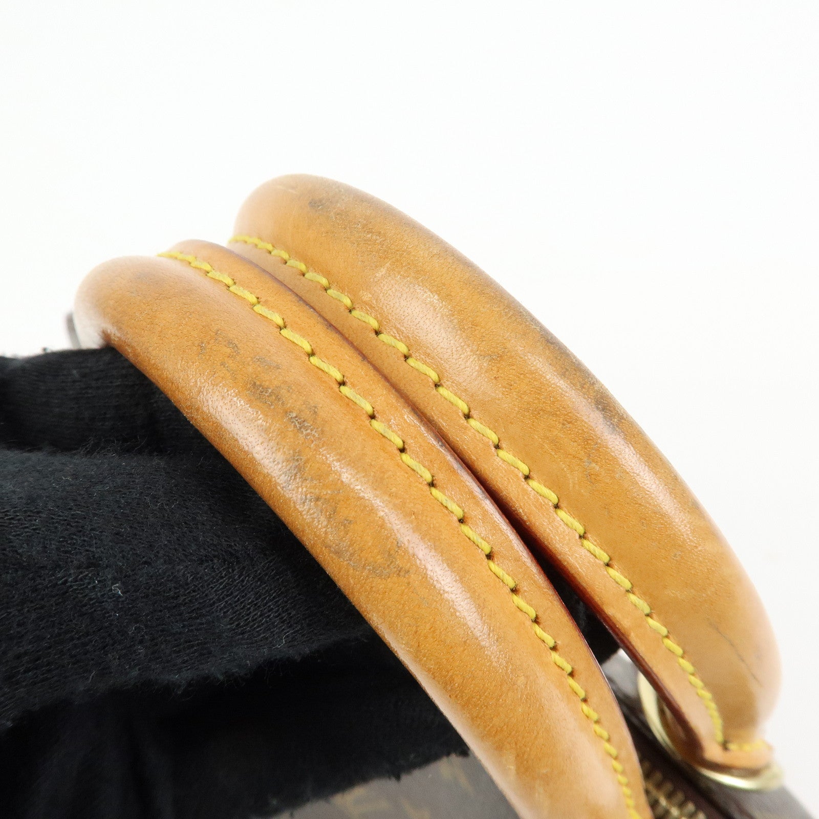 Louis Vuitton Monogram Alma PM Canvas Leather Hand Bag Brown M51130