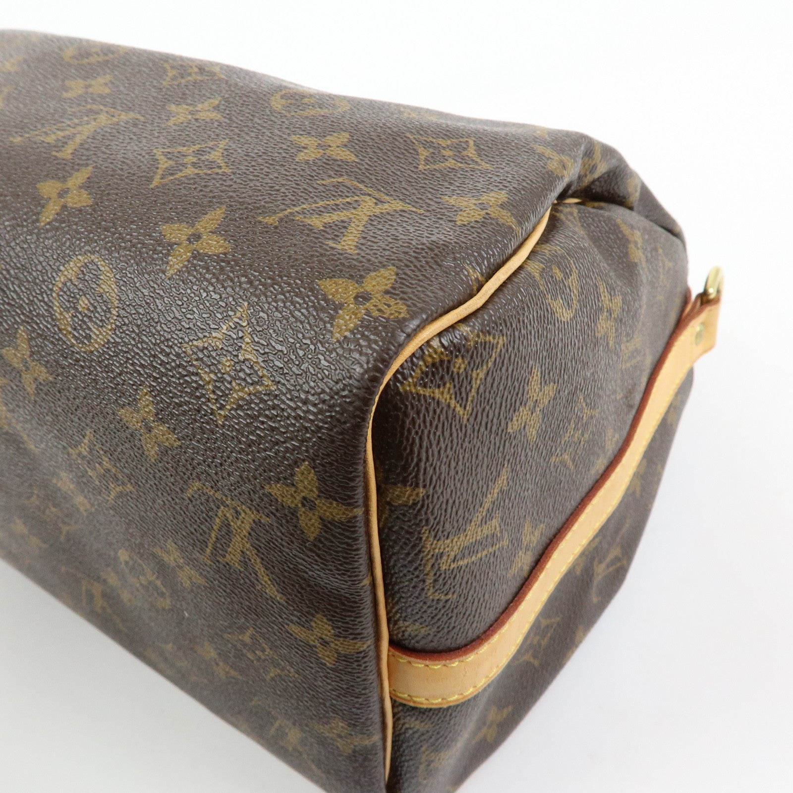 Louis Vuitton Monogram Speedy Bandouliere 30 Boston Bag Brown M40391