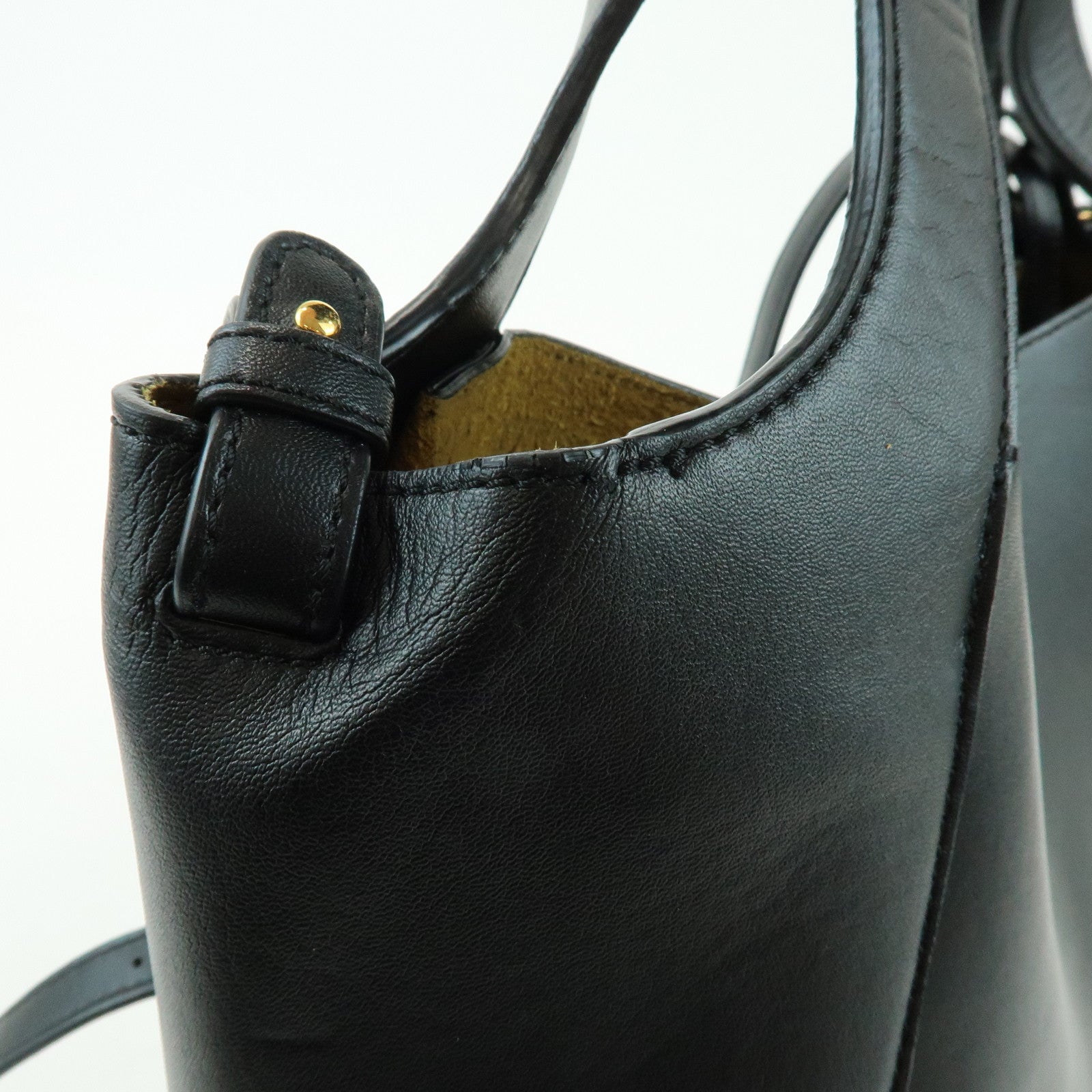STELLA MCCARTNEY Faux Leather 2Way Bag Hand Bag Shoulder Bag Black