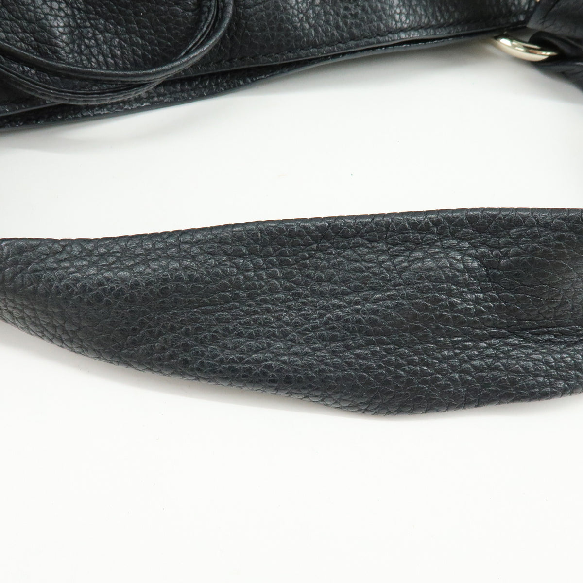 CELINE Bittersweet Leather Shoulder Bag Hand Bag Black