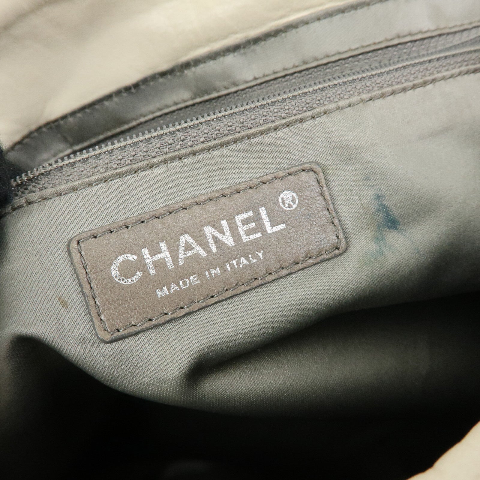 CHANEL Matelasse COCO Mark Calf Leather Double Flap Shoulder Bag