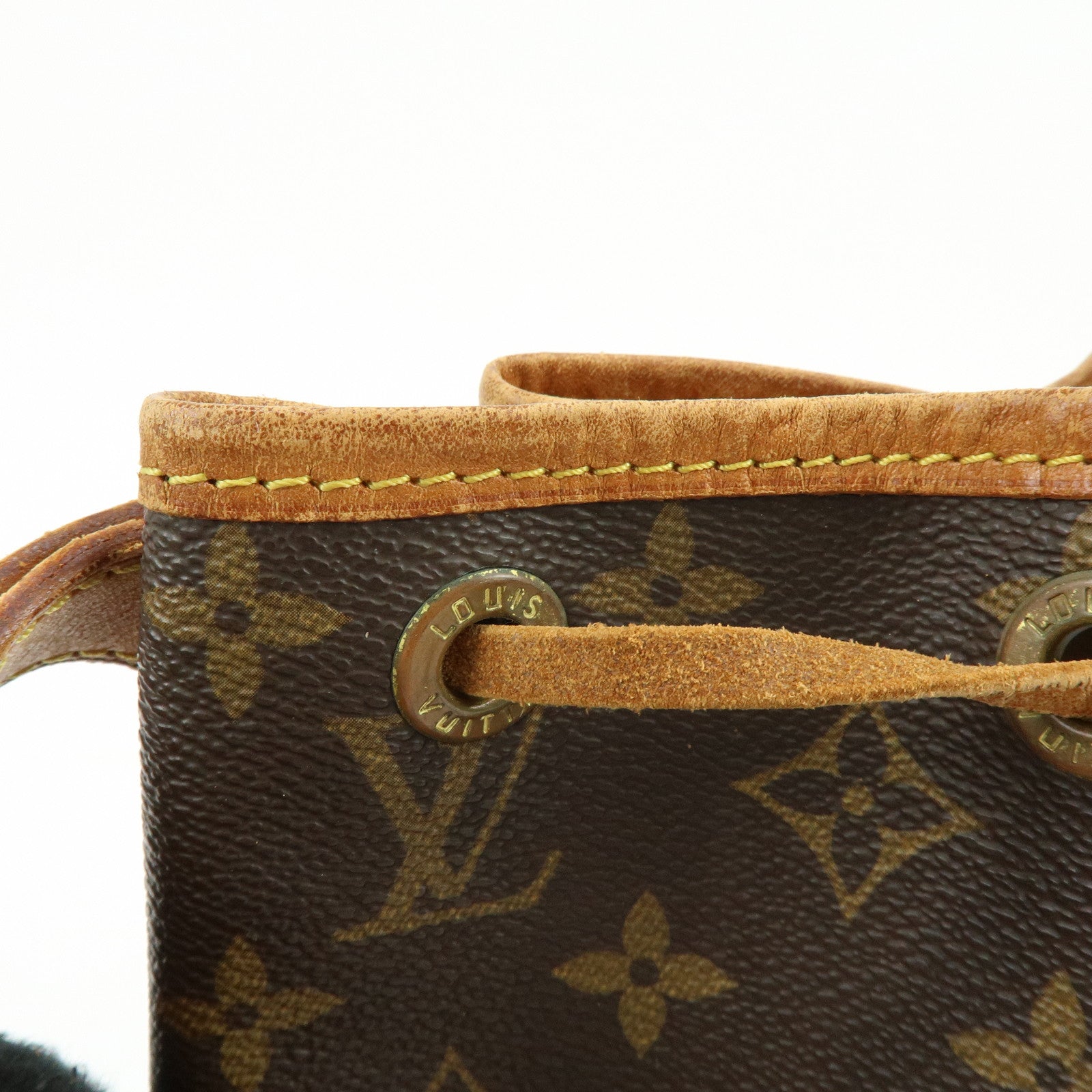 Louis Vuitton Monogram Canvas Petit Noe Shoulder Bag Brown M42226