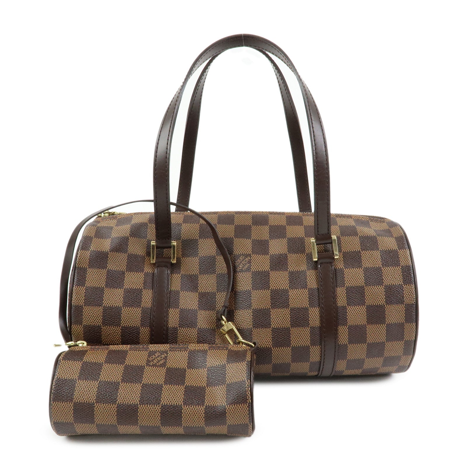 Louis Vuitton Damier Ebene Papillon 30 Hand Bag Brown N51303