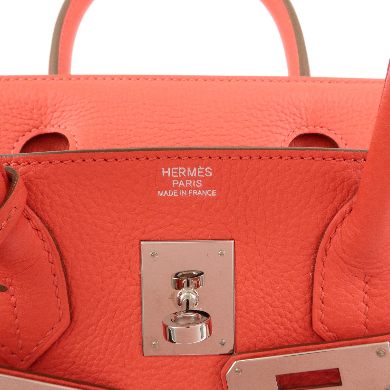 HERMES Birkin 30 Togo Leather Hand Bag □P Stamped Pink