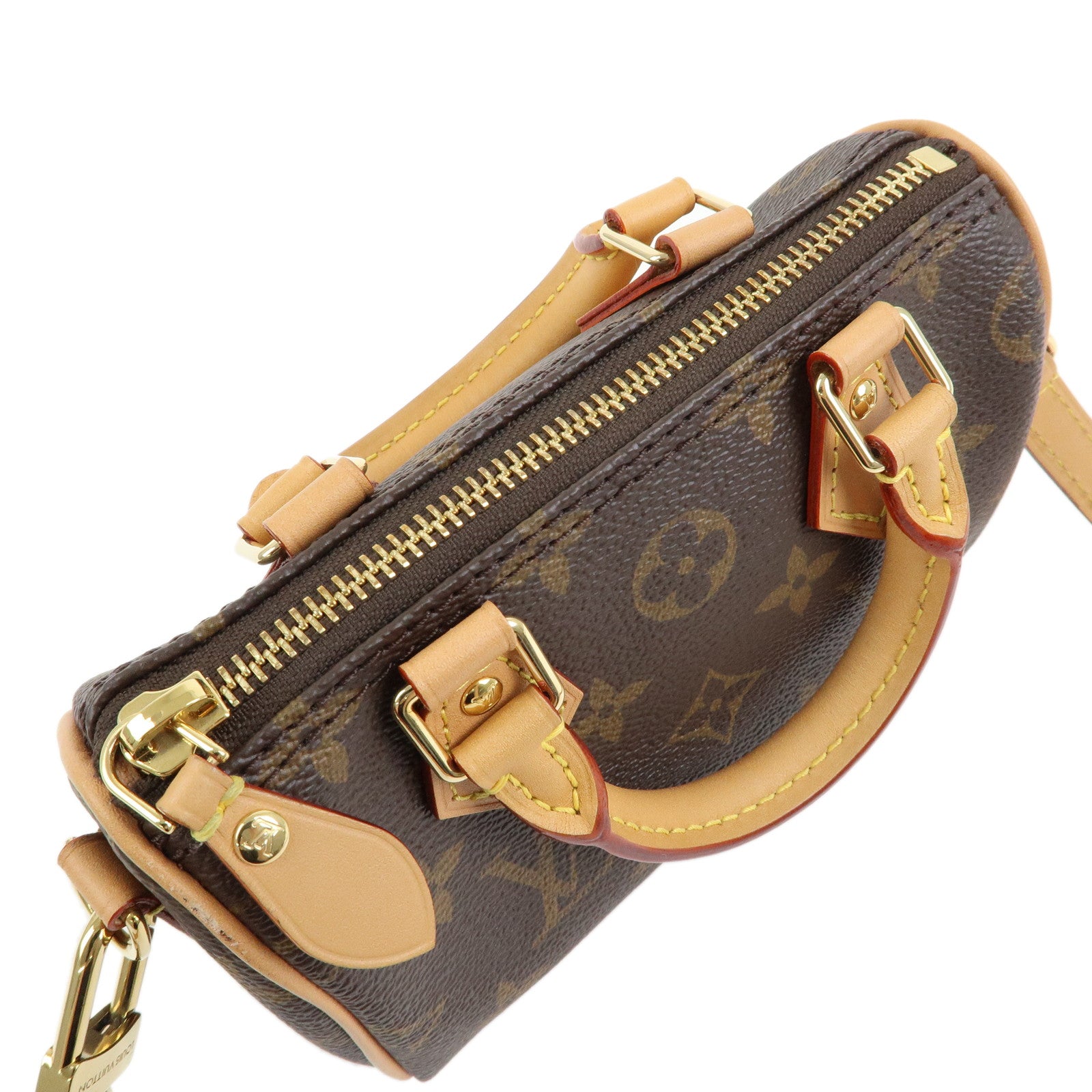 Louis Vuitton Monogram Nano Speedy 2Way Bag Mini Boston Bag M81085