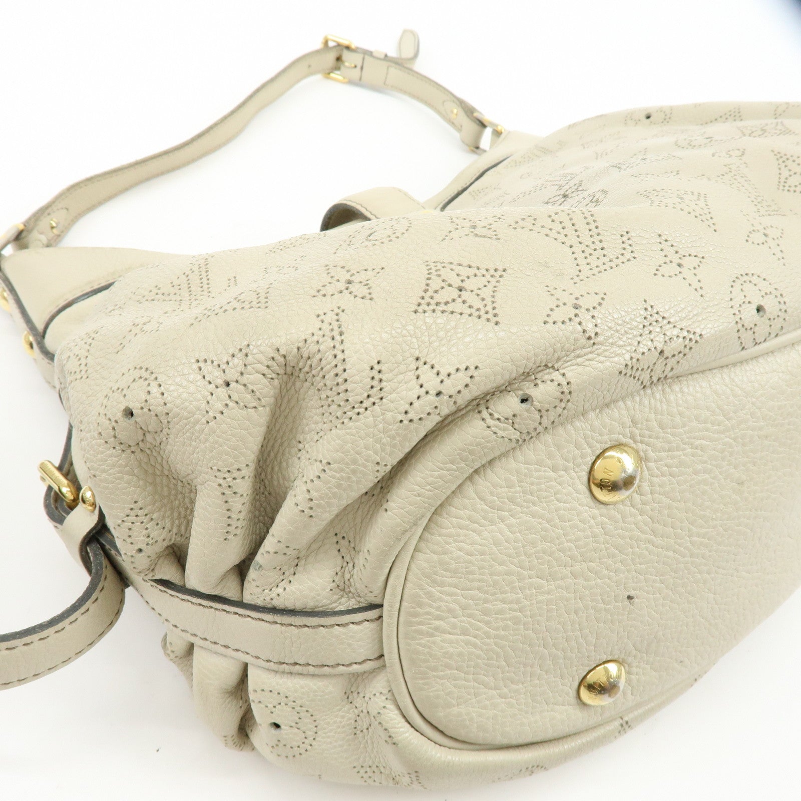 Louis Vuitton Monogram Mahina XS Shoulder Bag Gris Greige M95768