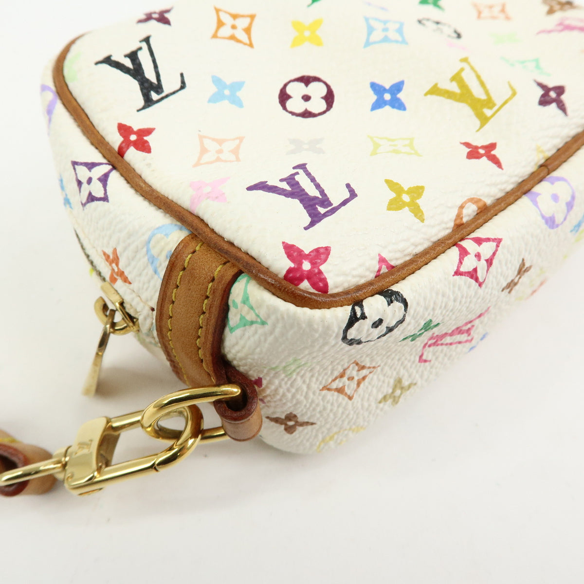 Louis Vuitton Monogram Multicolor Trousse Wapity Pouch Blanc M58033