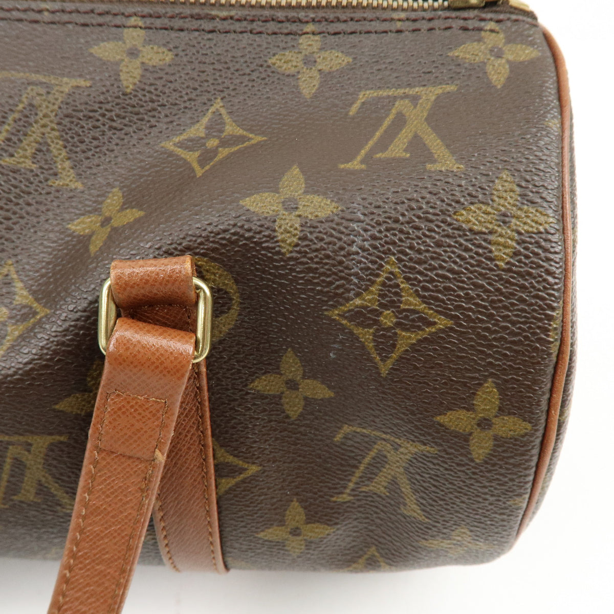 Louis Vuitton Monogram Papillon 30 Hand Bag Brown M51365