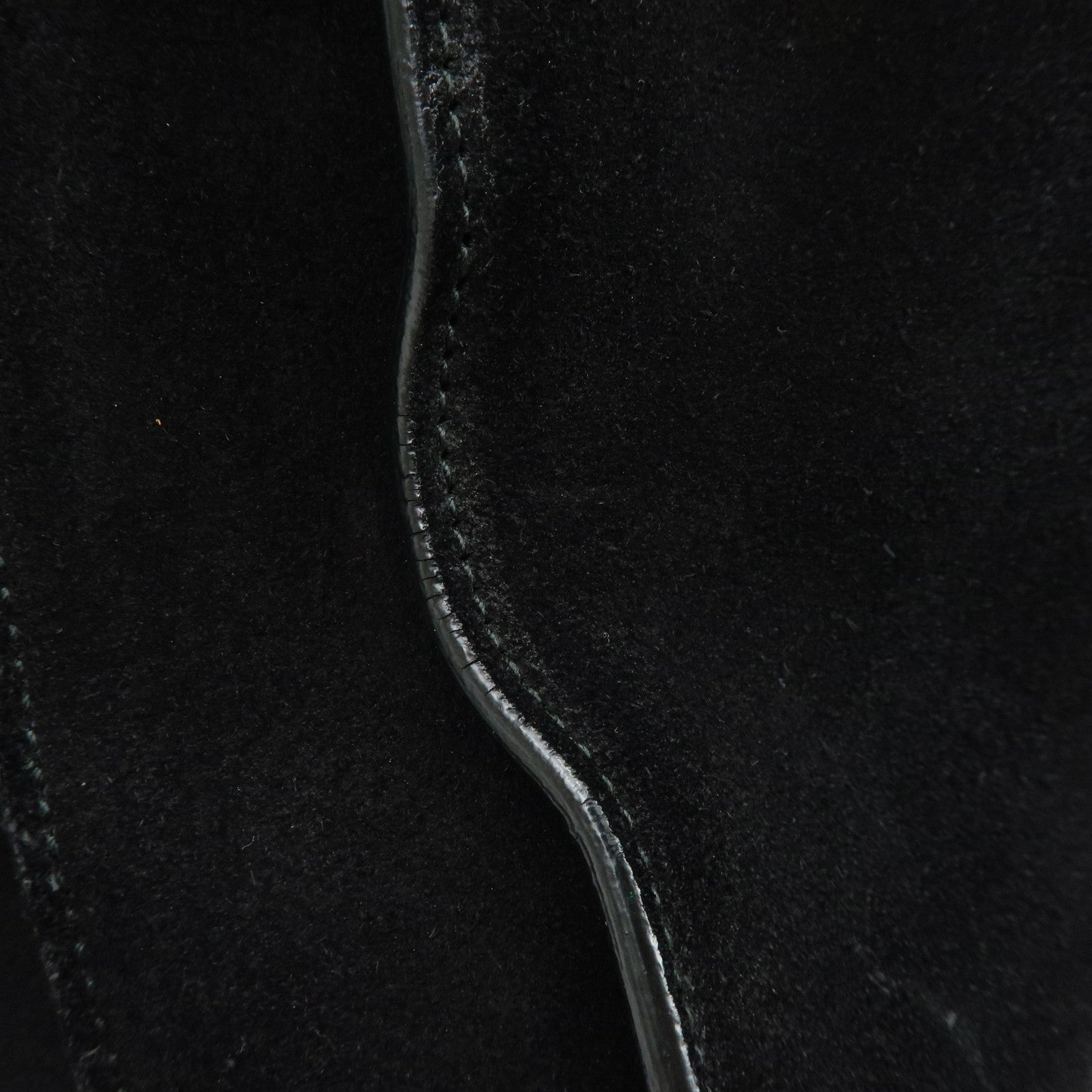 SAINT LAURENT PARIS Sac de Jour Leather Suede Hand Bag Black 319910