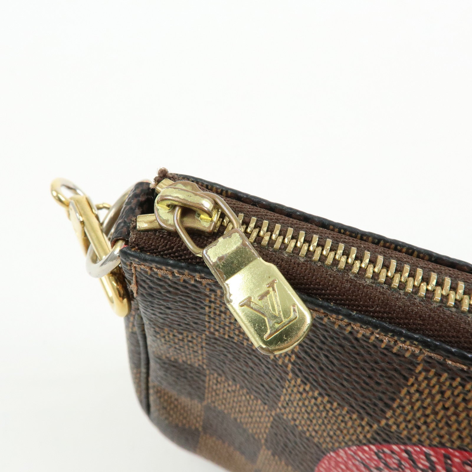 Louis Vuitton Damier T&B Mini Pochette Accessoires Pouch Brown N58011