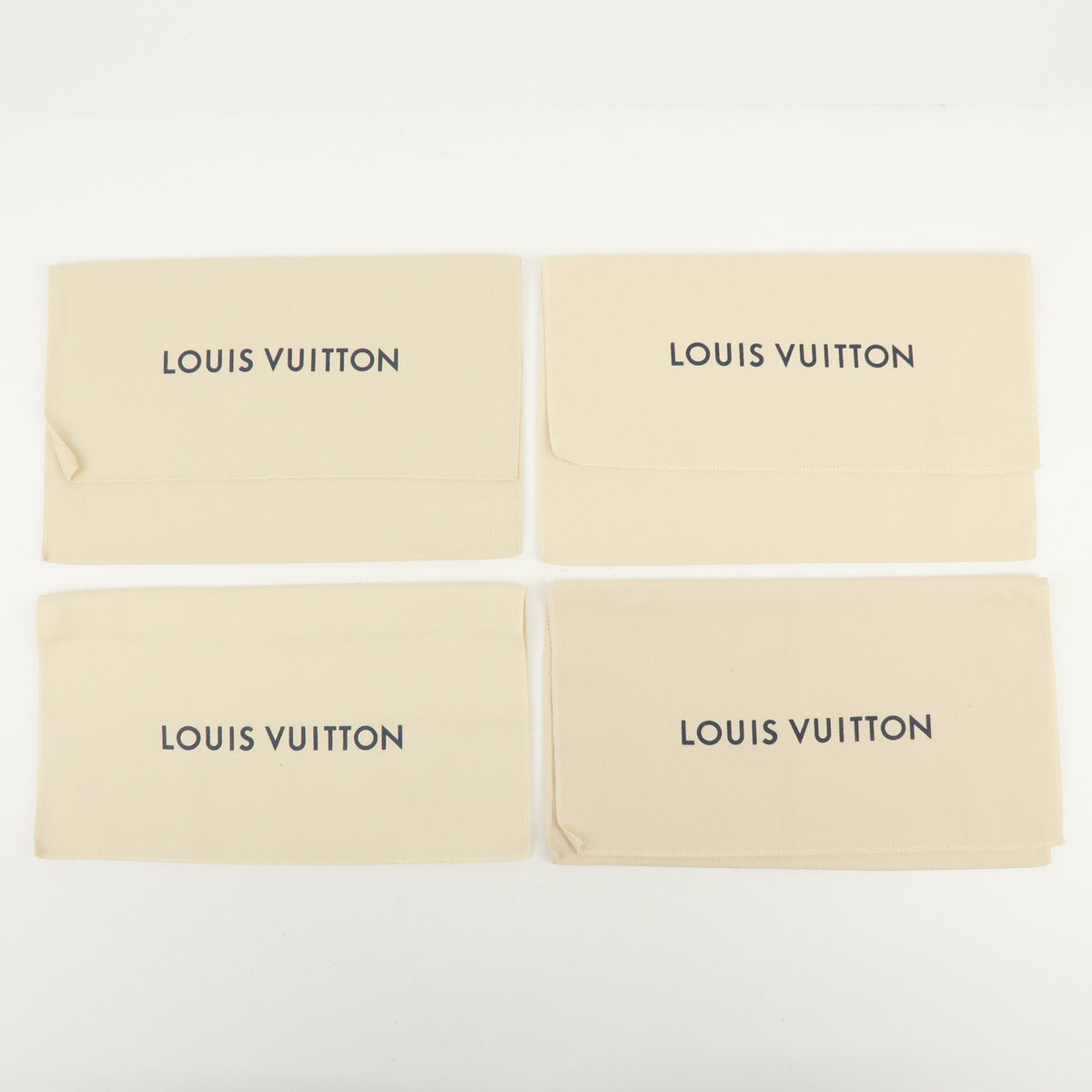 Louis Vuitton Lot of 15 Dust Bag Storage Bag Flap Style Beige