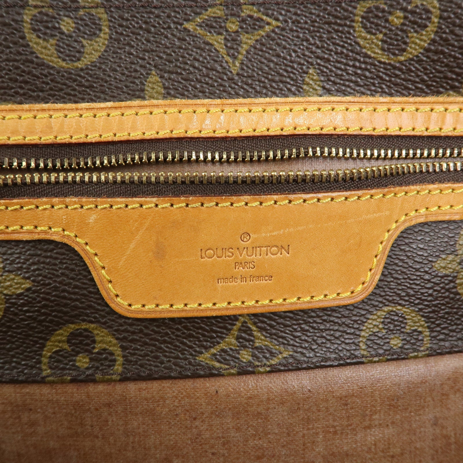 Louis Vuitton Monogram Sac Shopping GM Canvas Shoulder Bag Brown M51110