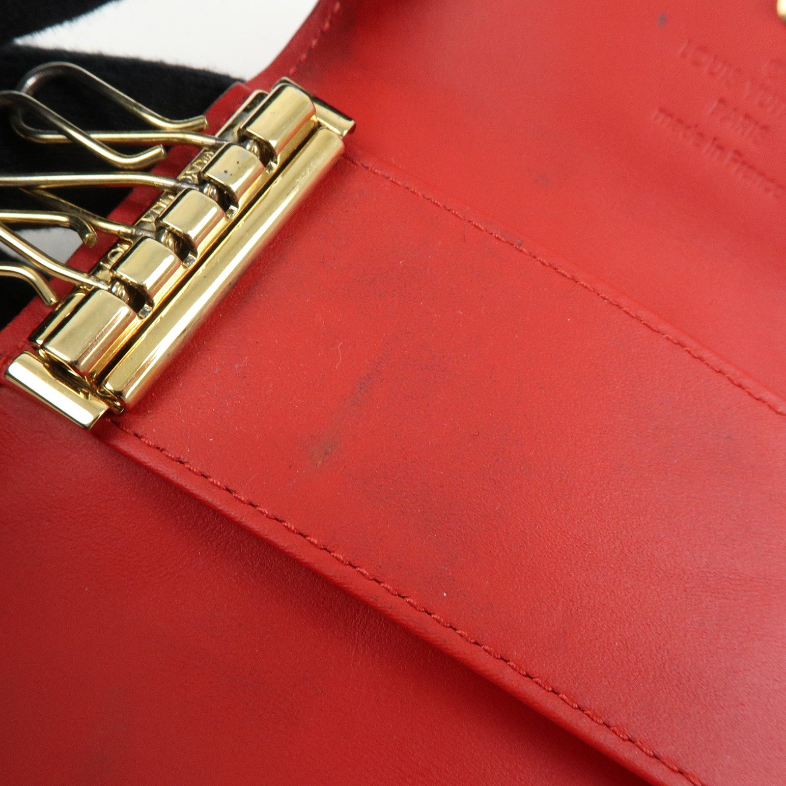 Louis Vuitton Vernis Multicles 4 Key Case Key Holder Red M91976