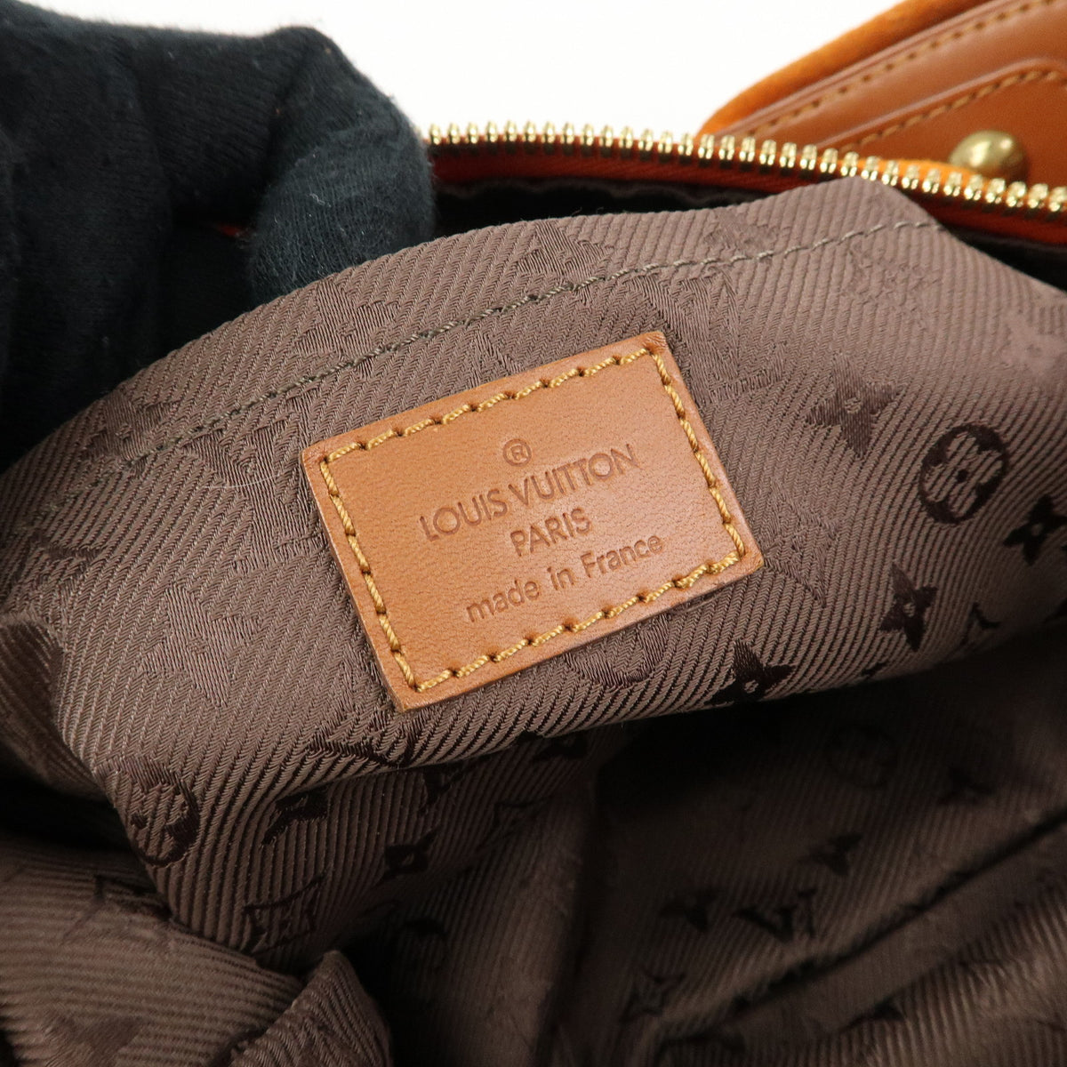 Louis Vuitton Monogram Onata GM Suede Shoulder Bag Orange M95119