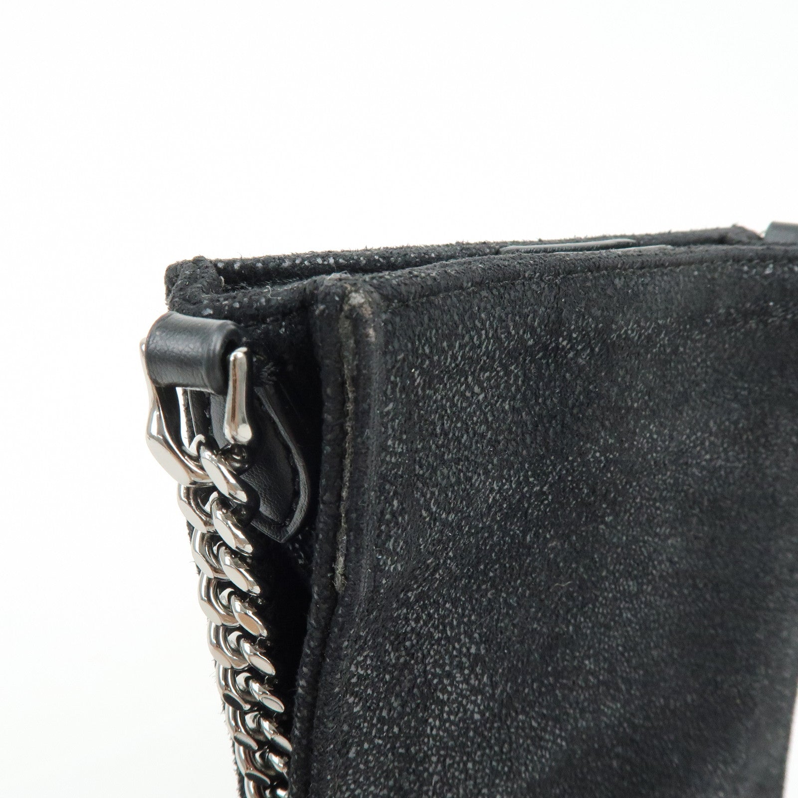 STELLA MCCARTNEY Polyester Chain Shoulder Bag Crossbody Bag Black