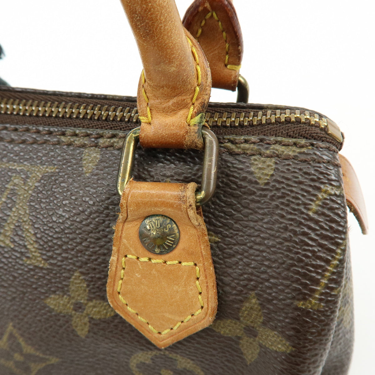 Louis Vuitton Monogram Mini Speedy Hand Bag Brown M41534 J75011 Lot