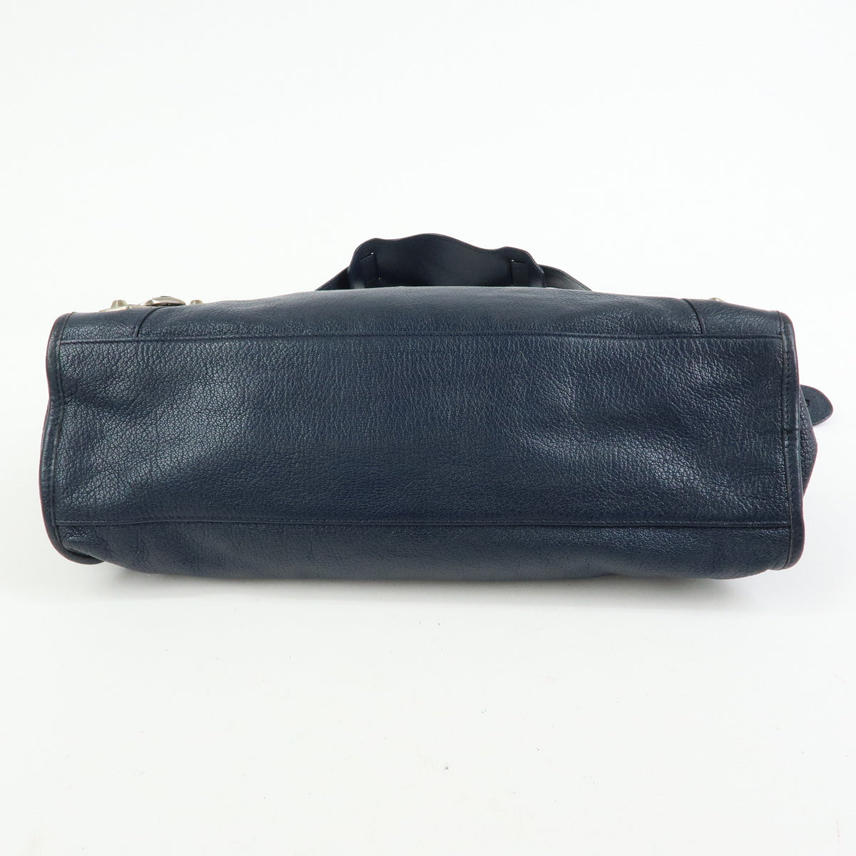 BALENCIAGA Classic Metallic Edge City Leather 2Way Bag Navy 390154